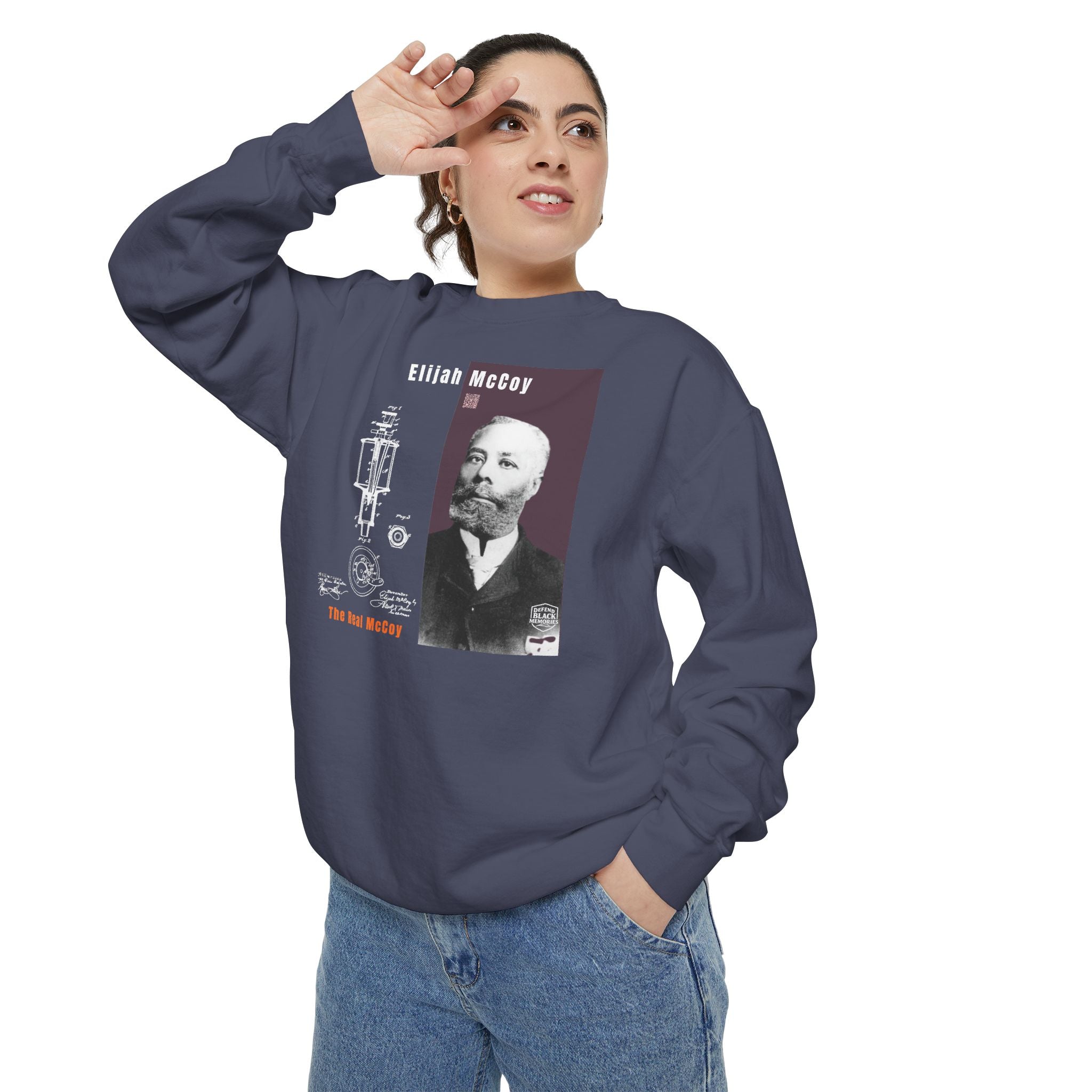 "The Real McCoy" Elijah McCoy Garment Dyed Tribute Sweatshirt (City Champs)