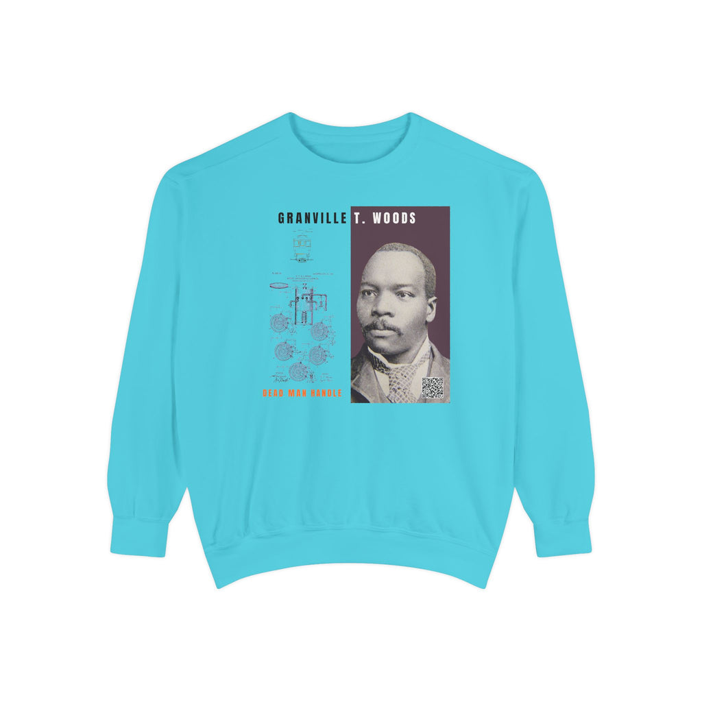 Defend Black Memories: Granville T. Woods Portrait Sweatshirt, Heritage Crewneck