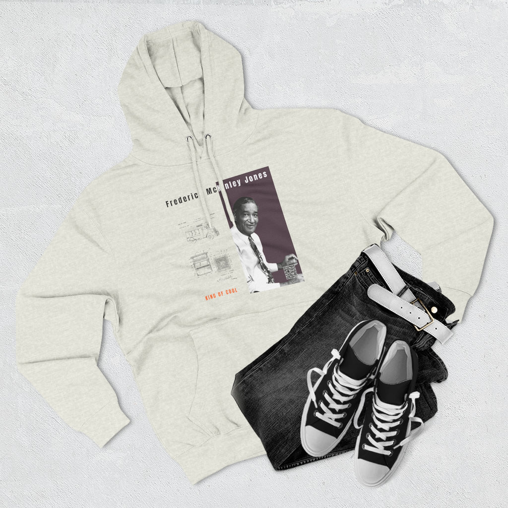 Frederick McKinley Jones, Unisex, Three-panel Historical Portrait Hoodie