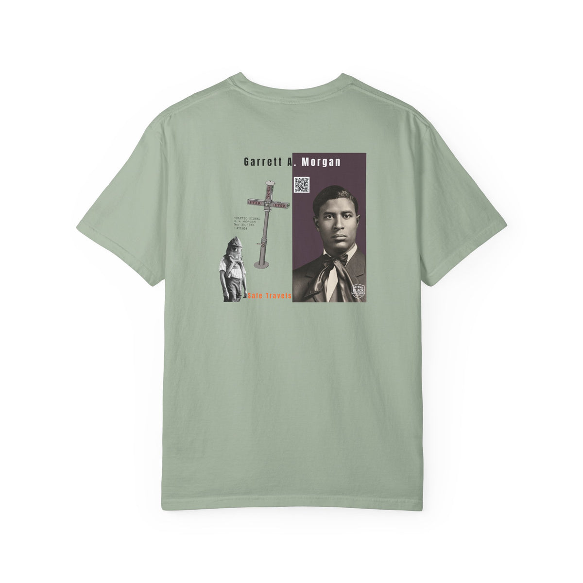 Garrett A. Morgan, 2 Side, Historical Portrait T-shirt (City Champs)