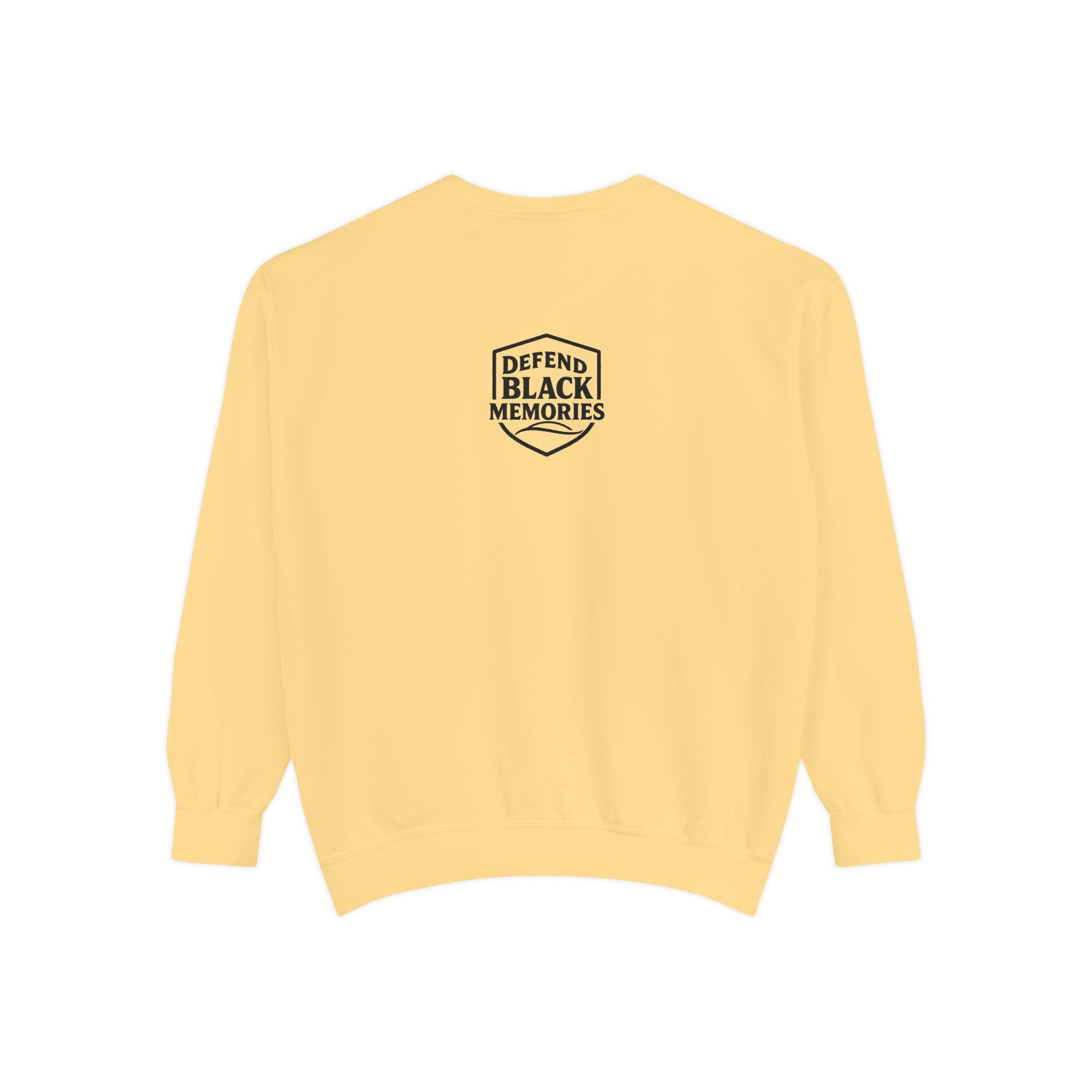 Defend Black Memories:  Frederick McKinley Jones Unisex, Garment-Dyed Tribute Sweatshirt