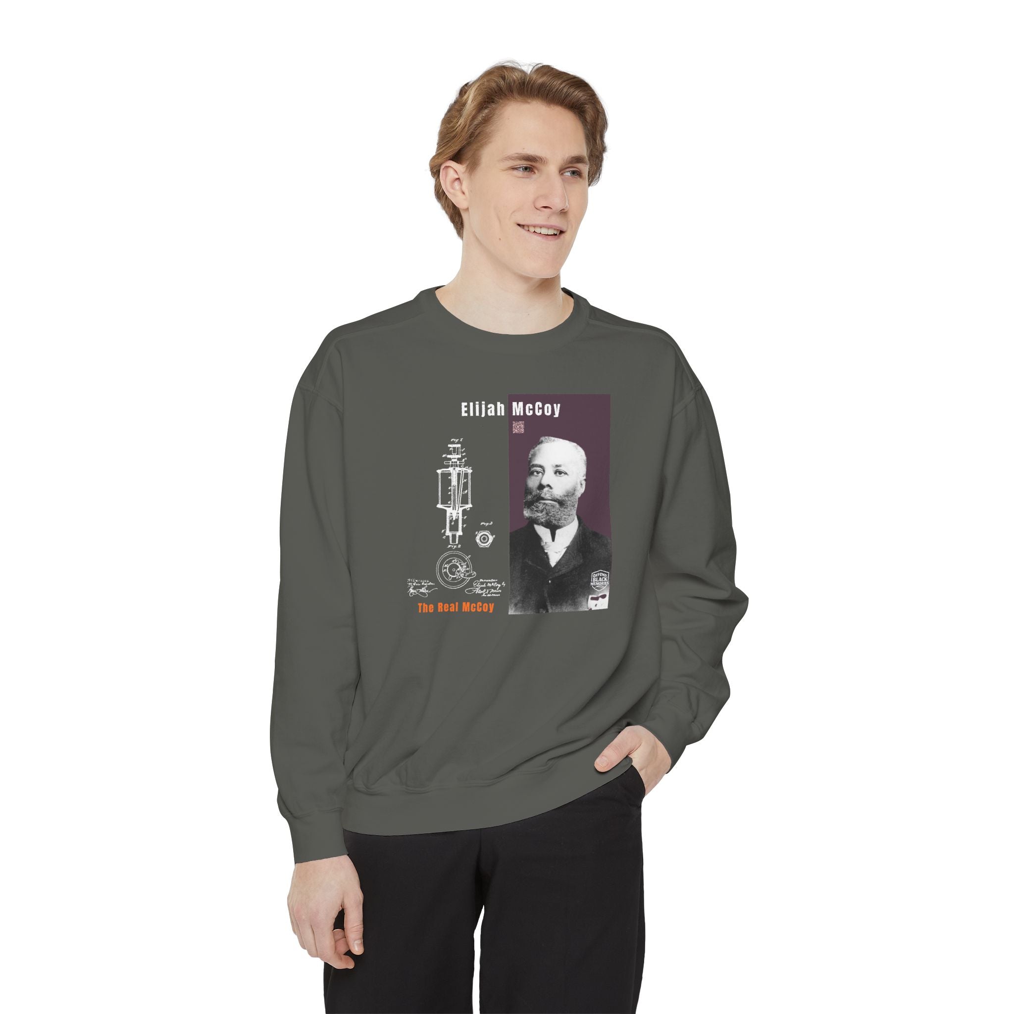 "The Real McCoy" Elijah McCoy Garment Dyed Tribute Sweatshirt (City Champs)