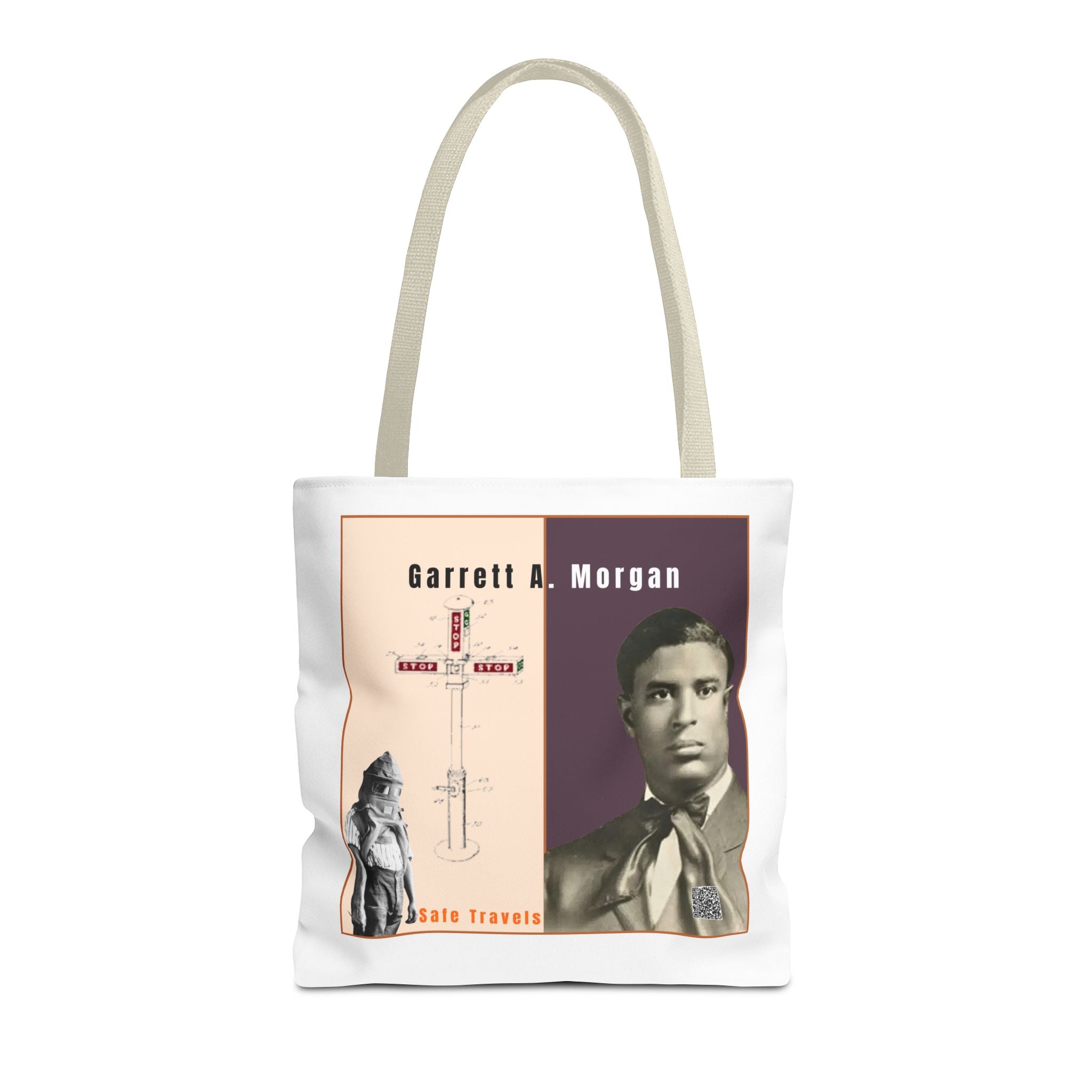 Garrett A. Morgan Historical Portrait Tote Bag (White)