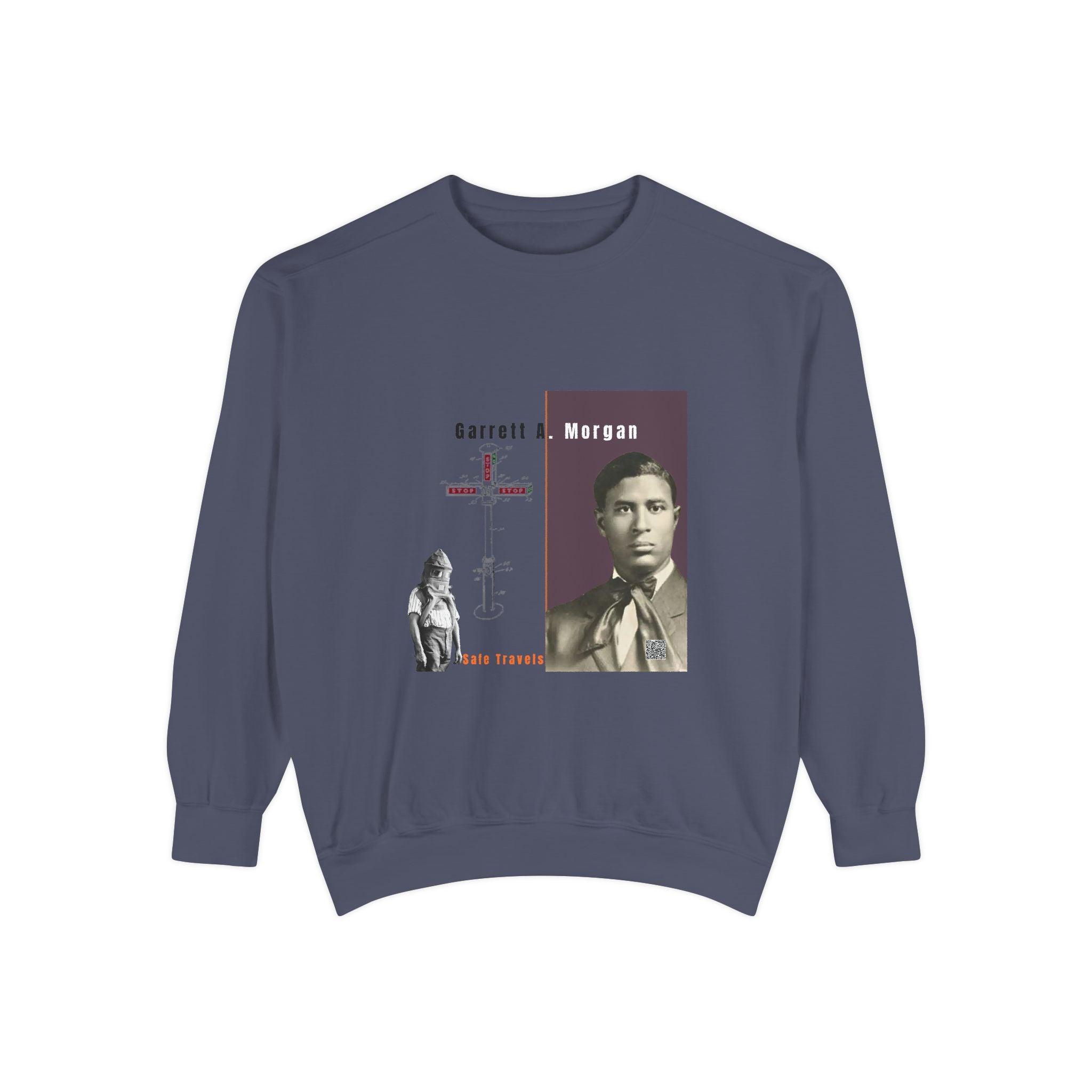 Garrett A. Morgan, Unisex, Garment-Dyed Sweatshirt