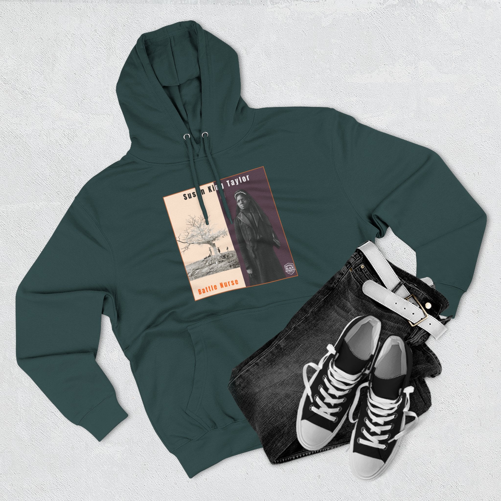 Susan King Taylor, Three-panel Historical Portrait Hoodie