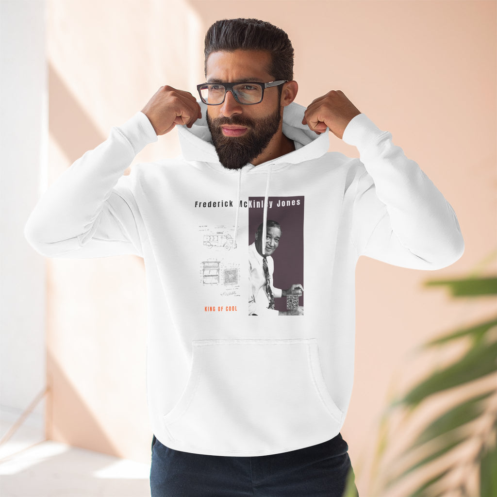 Frederick McKinley Jones, Unisex, Three-panel Historical Portrait Hoodie