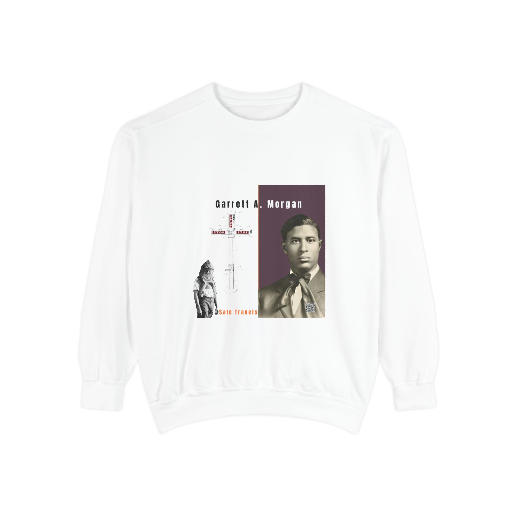 Garrett A. Morgan, Unisex, Garment-Dyed Sweatshirt