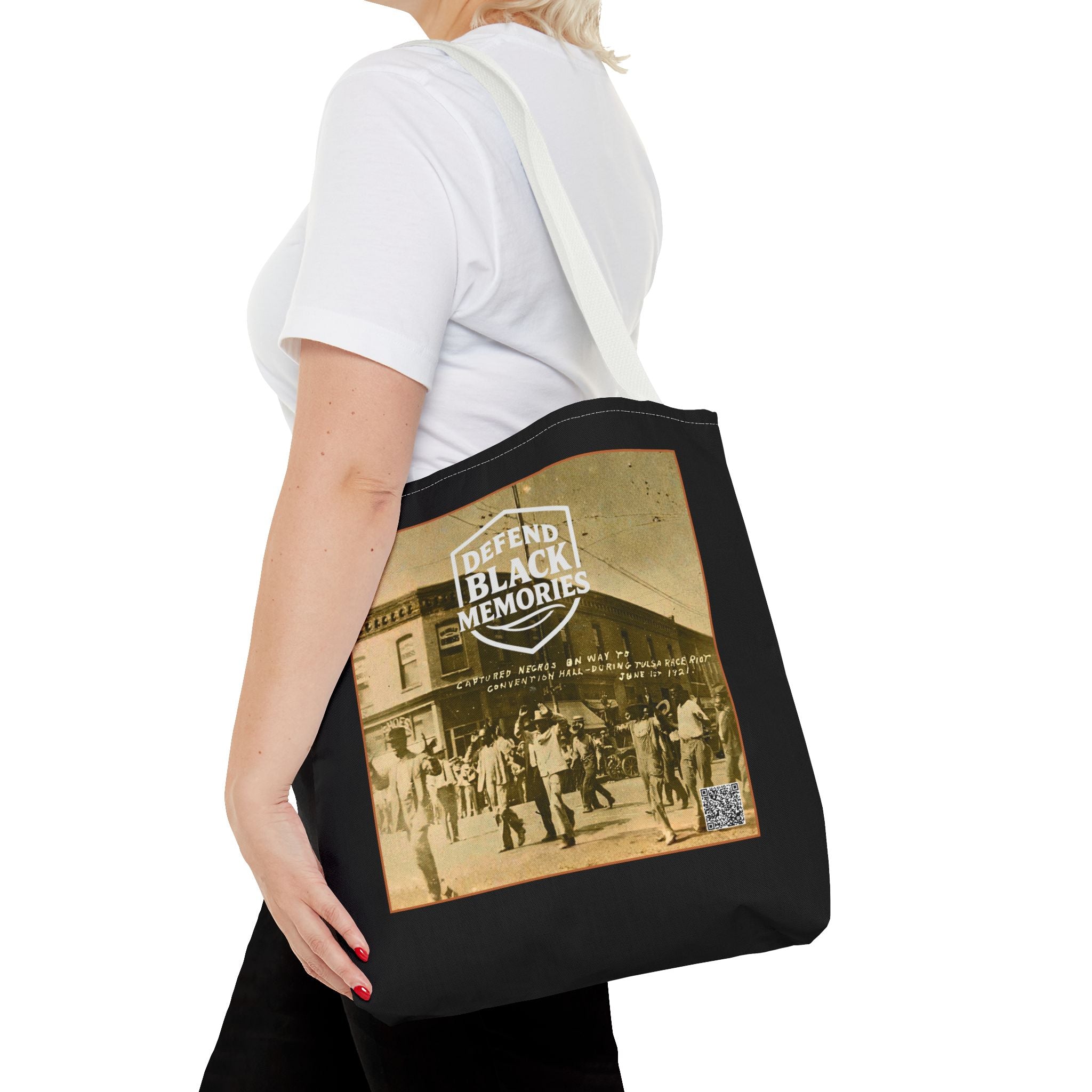 Tulsa Massacre Tote Bag (Black)