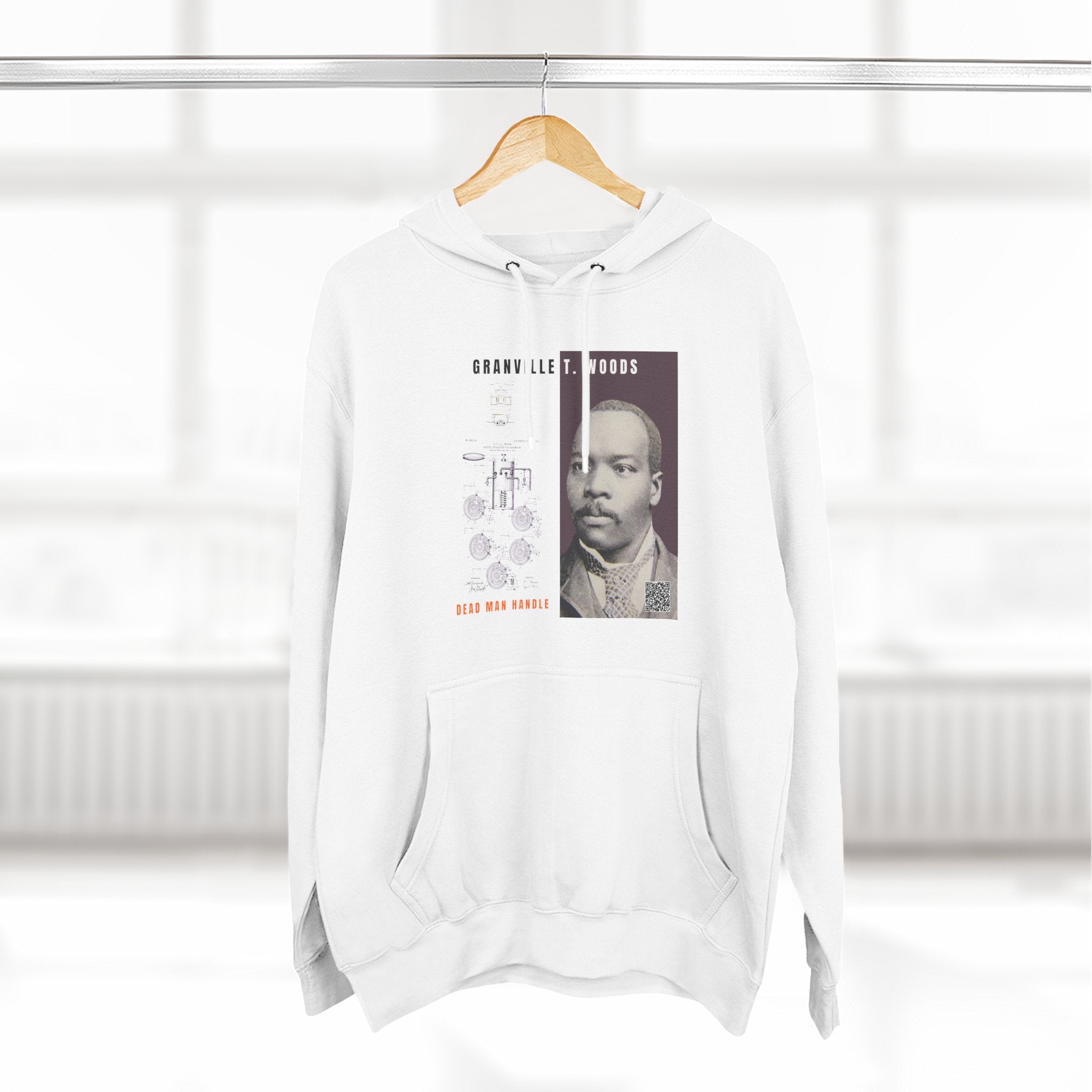 Granville T. Woods, Three-panel Historical Portrait Hoodie