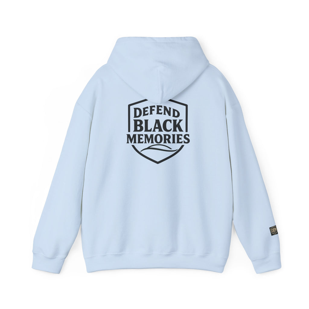 Defend Black Memories: Garrett A. Morgan Tribute Hoodie Big Back Logo Graphic Sweatshirt