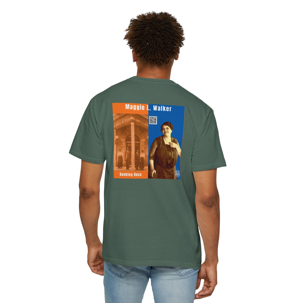 Maggie L. Walker, Unisex, 2 Side Historical Portrait T-shirt