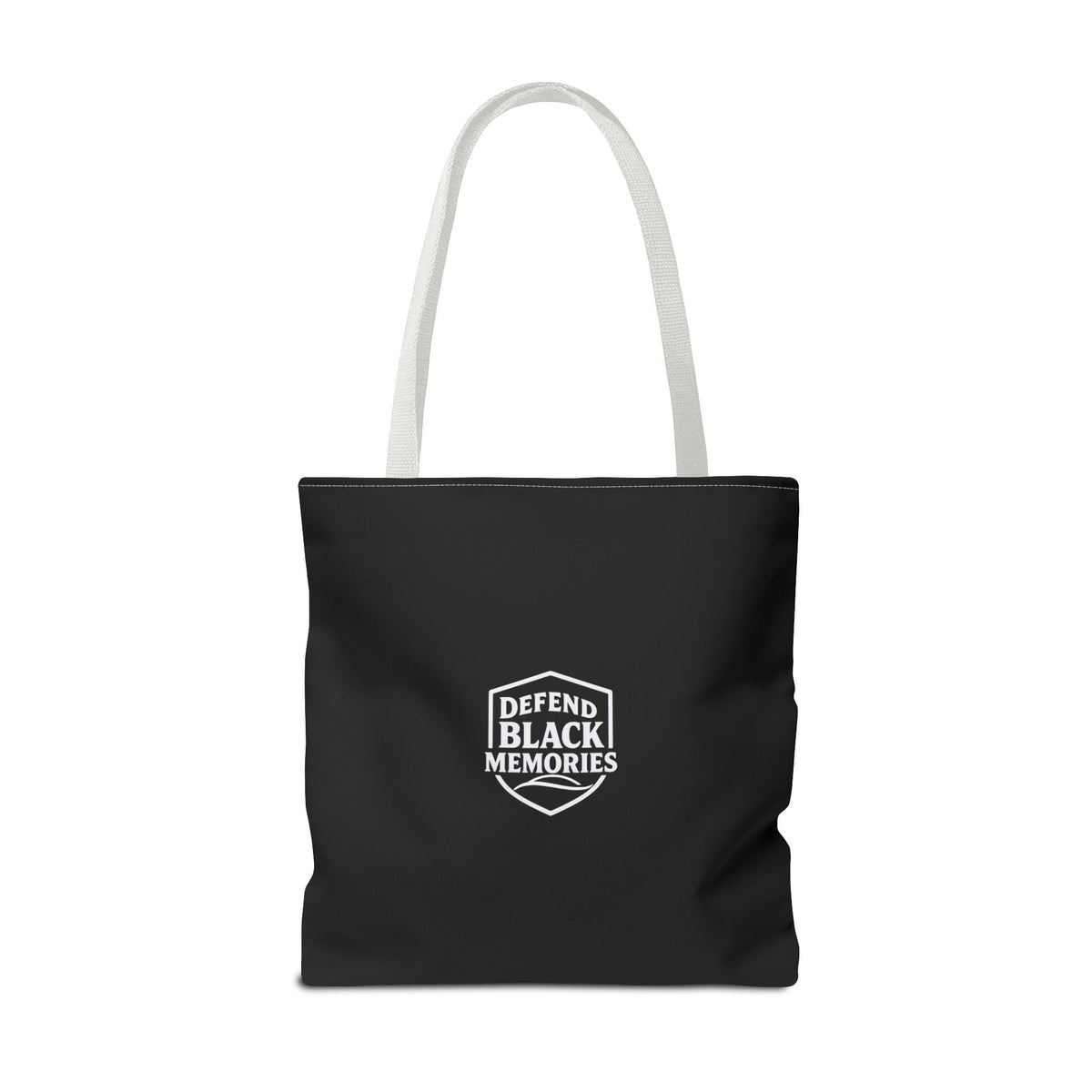 Granville T. Woods Historical Portrait Black Tote Bag (Trans/Brown Block)
