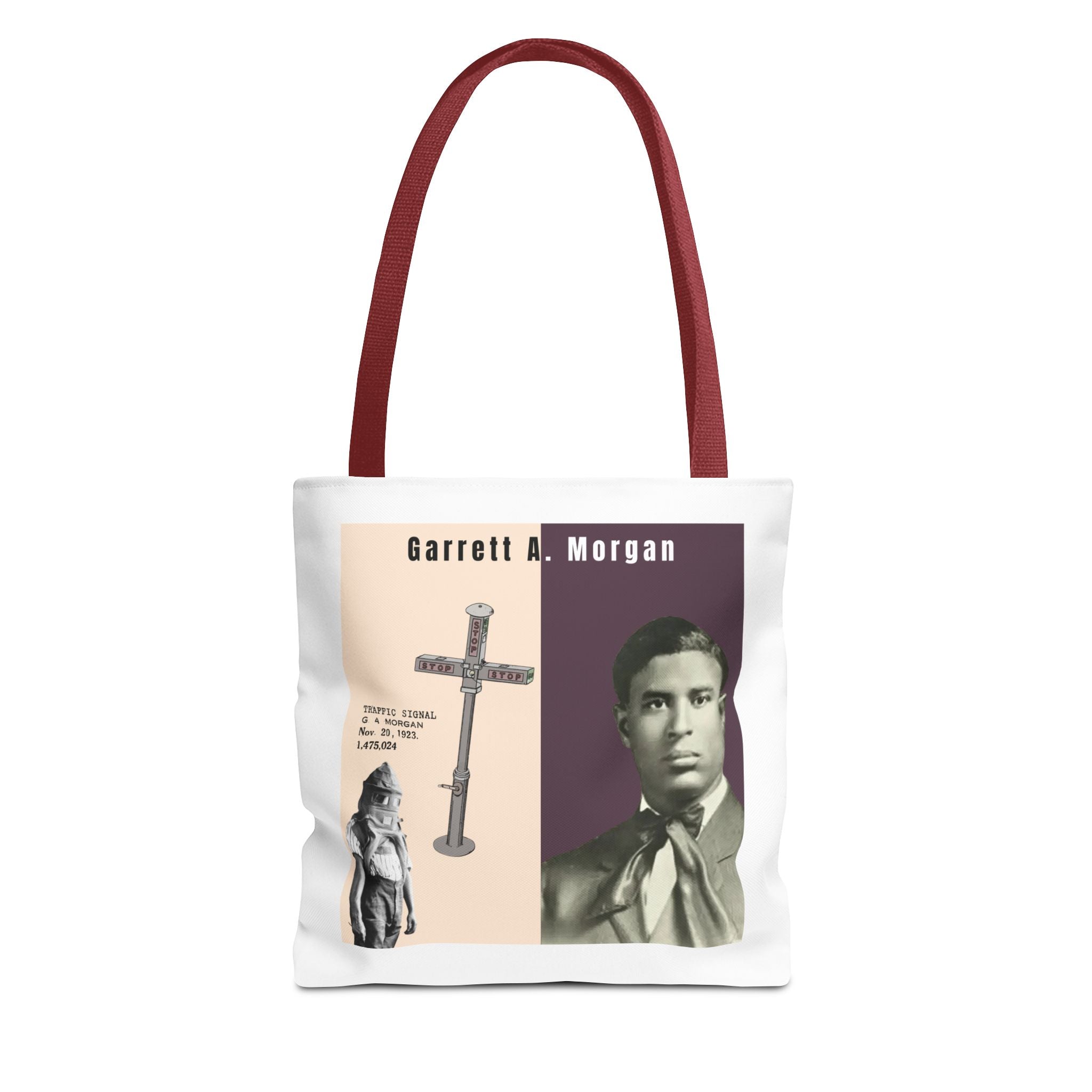 Garrett A. Morgan Historical Portrait Tote Bag (White)