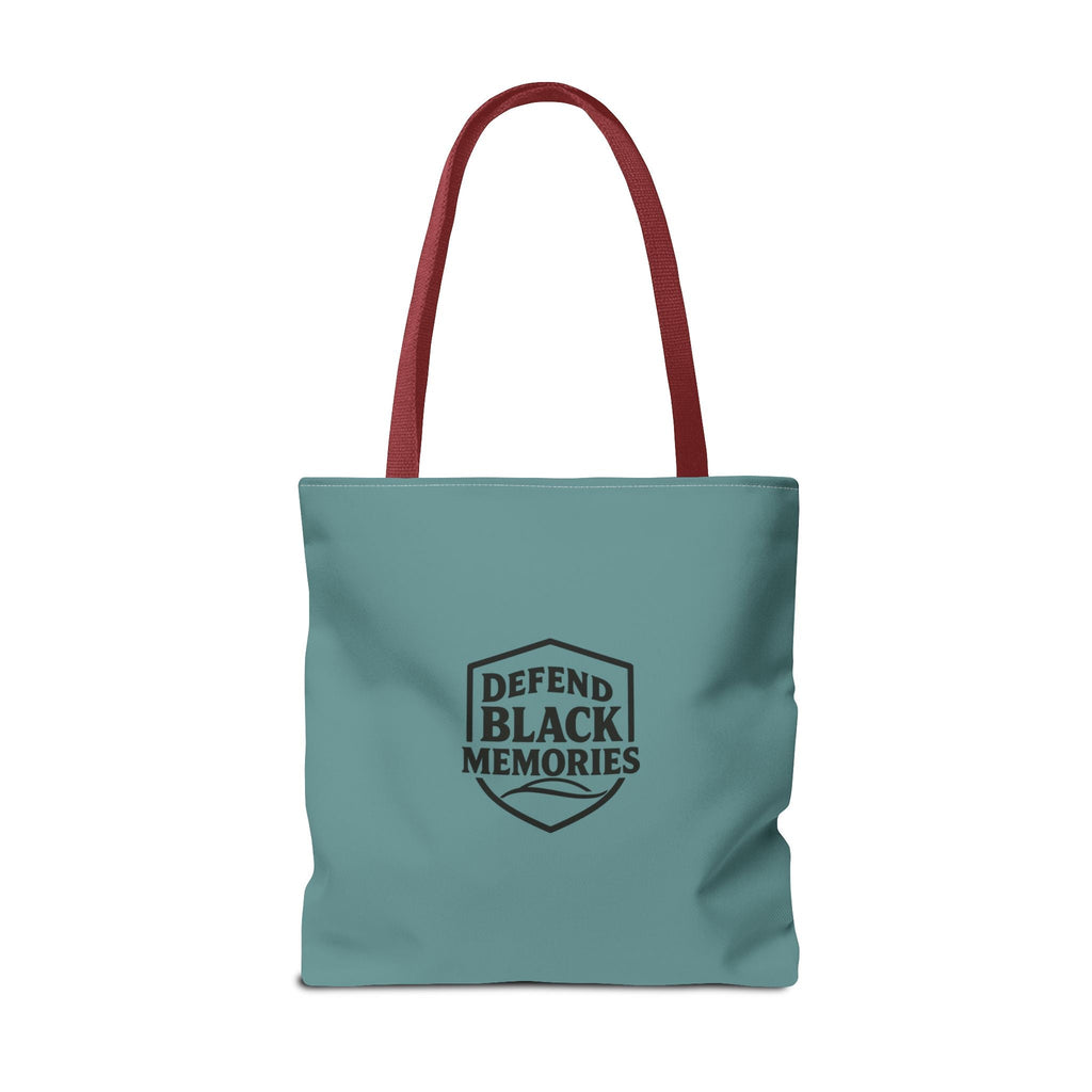 Tubman-Truth Brooch Graphic Tote Bag (Dark Teal)