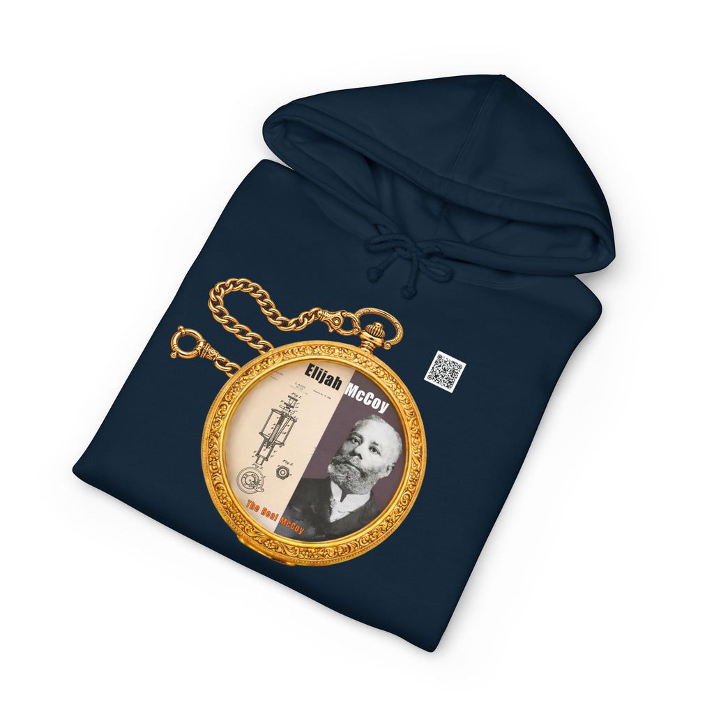 Elijah McCoy Historical Portrait Pocket Watch Hoodie