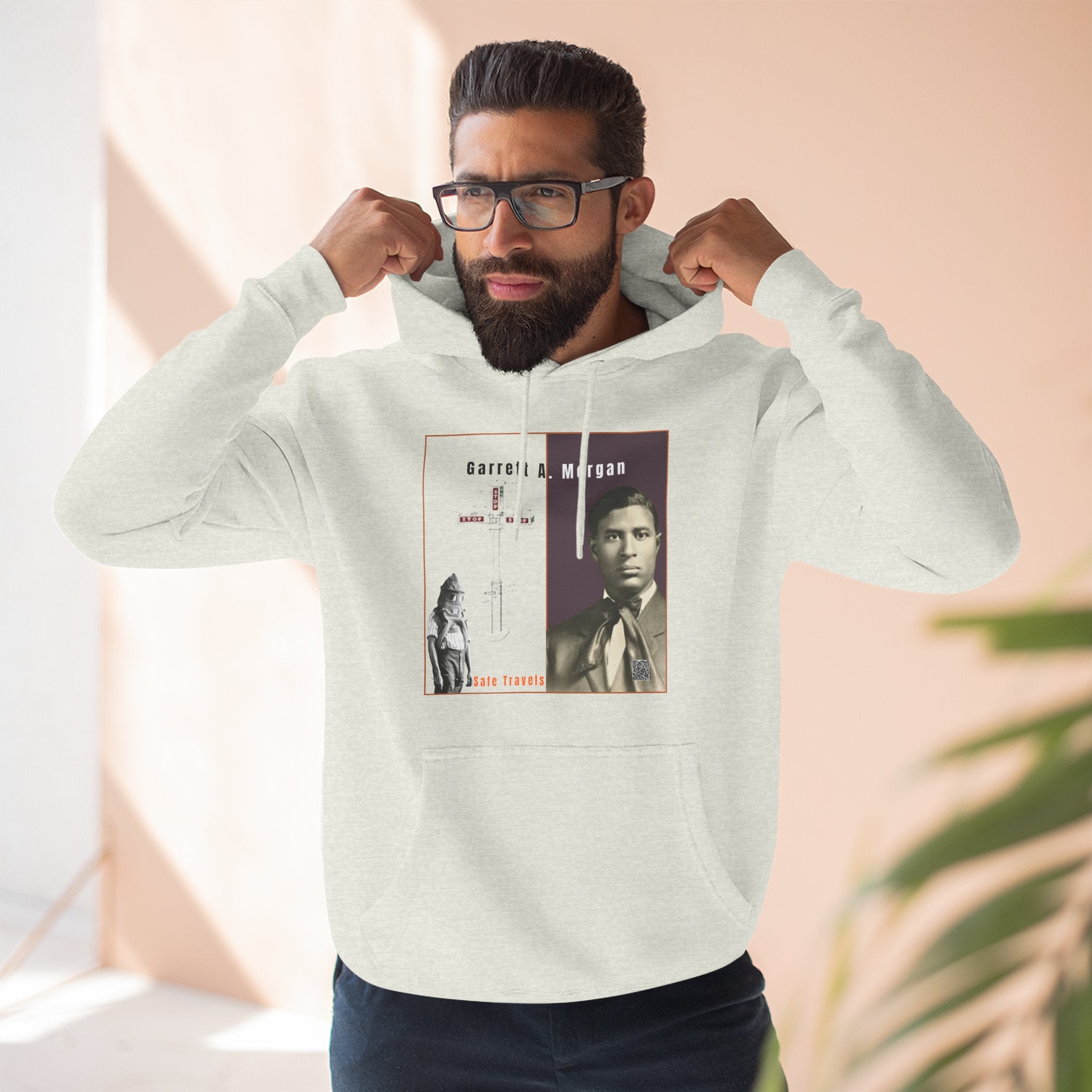 Garrett A. Morgan, Unisex, Three-Panel Historic Portrait Hoodie