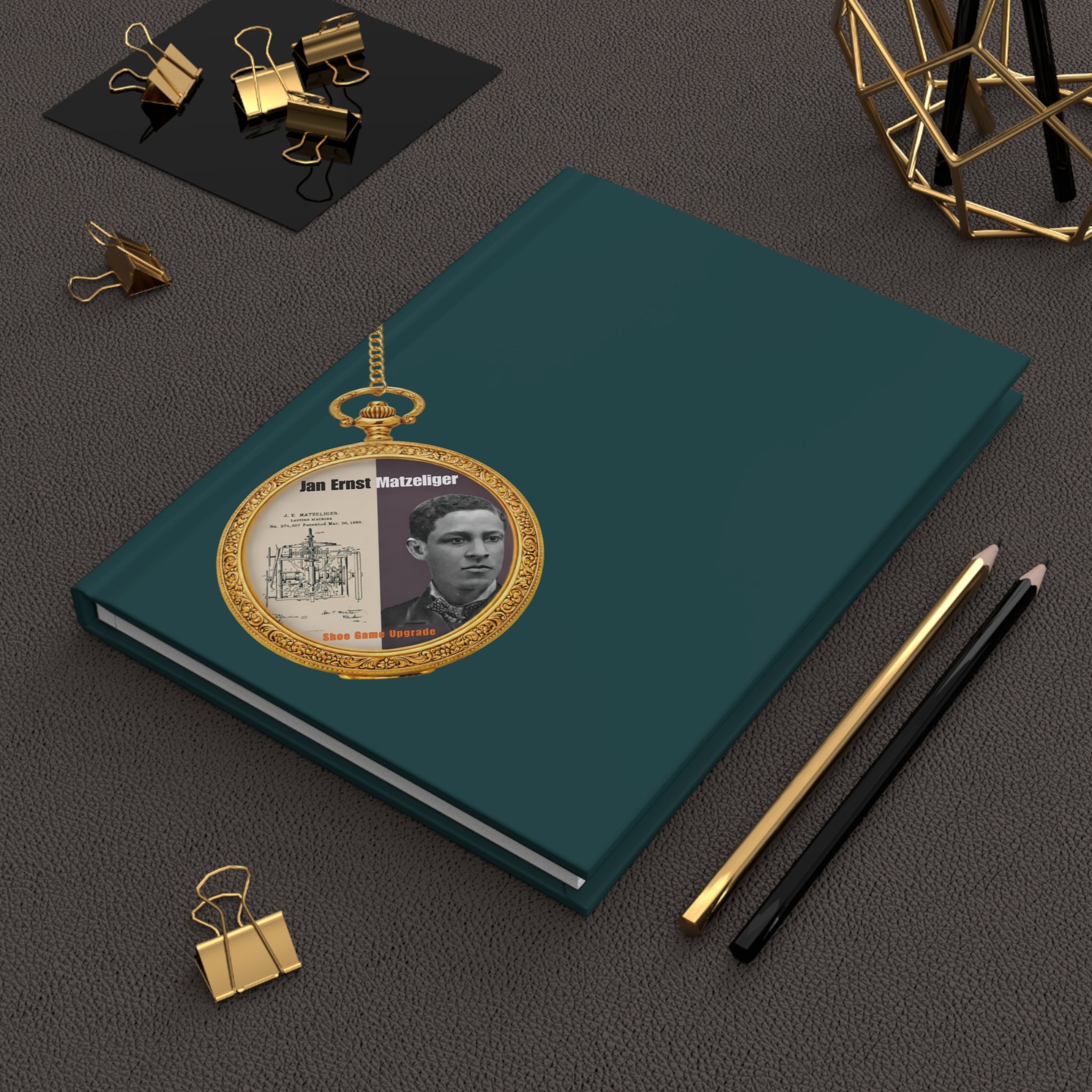 Jan Ernst Matzeliger, Hardcover Journal Matte (Dark Teal)