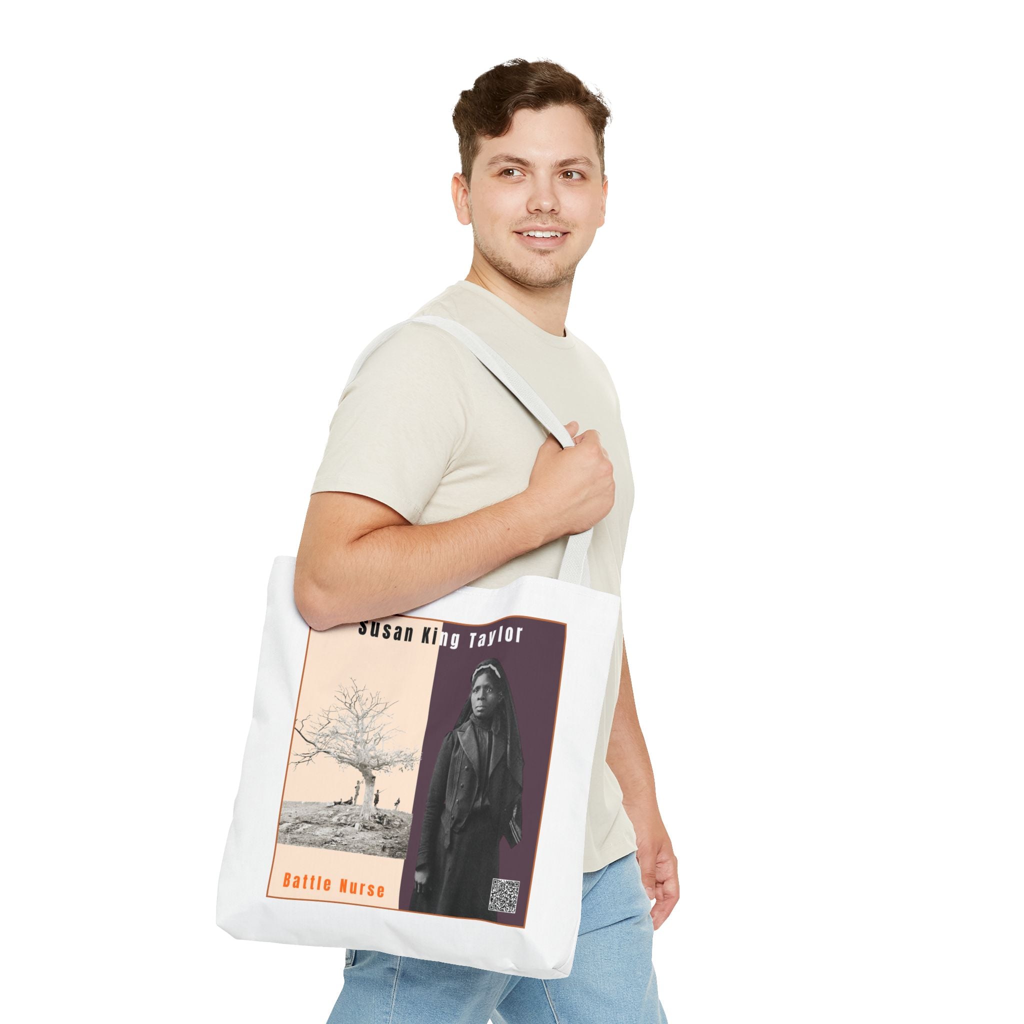 Susan King Taylor Tote Bag (White)