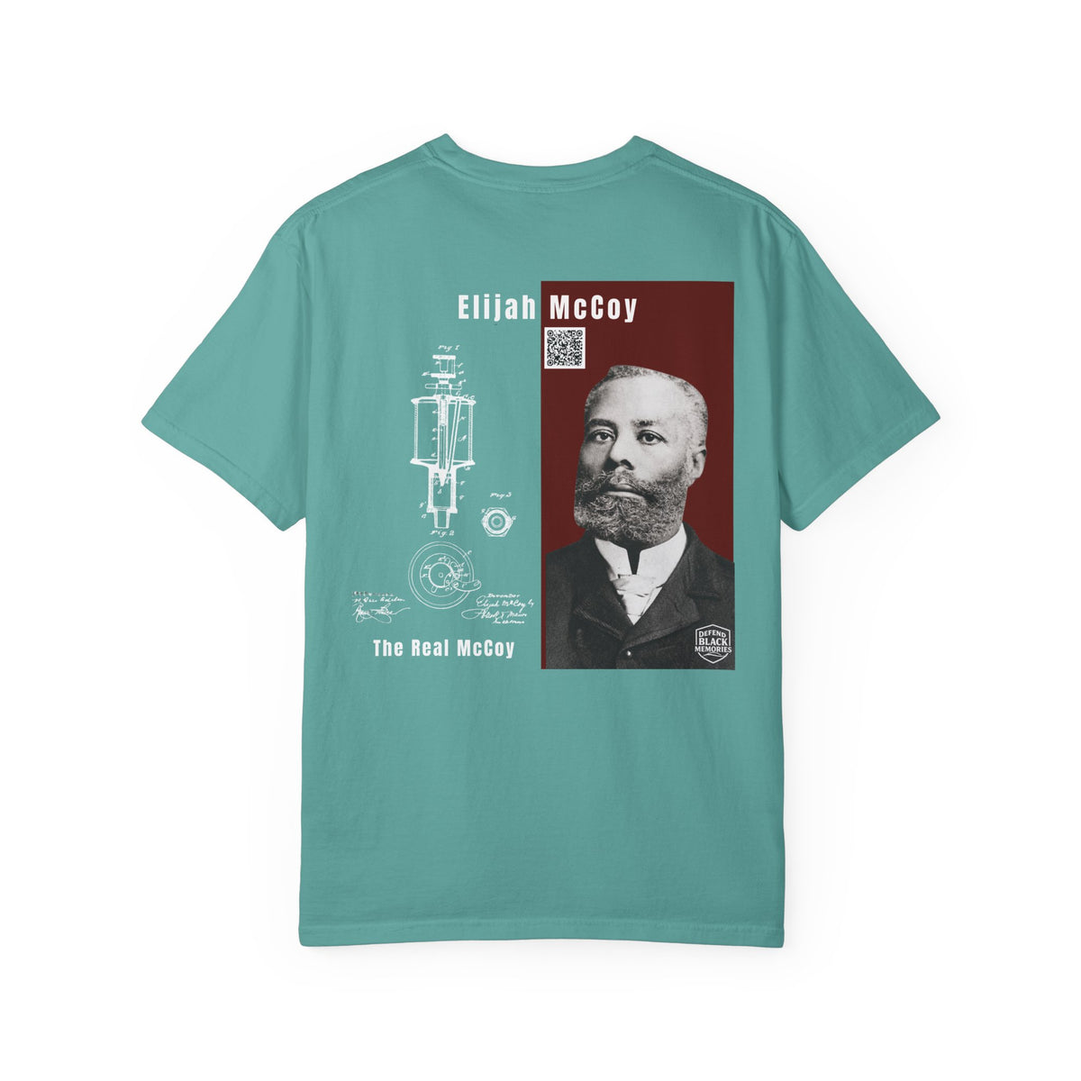 Elijah McCoy, Unisex, 2 Side, Historical Portrait T-shirt