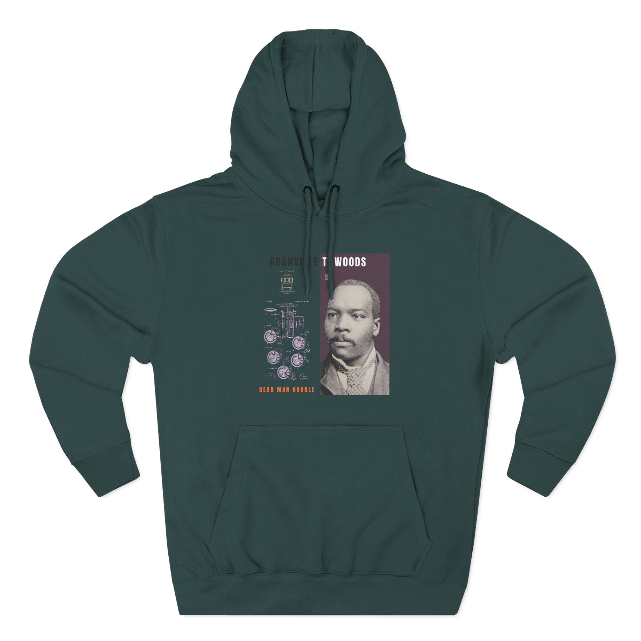 Granville T. Woods, Three-panel Historical Portrait Hoodie (City Champs)
