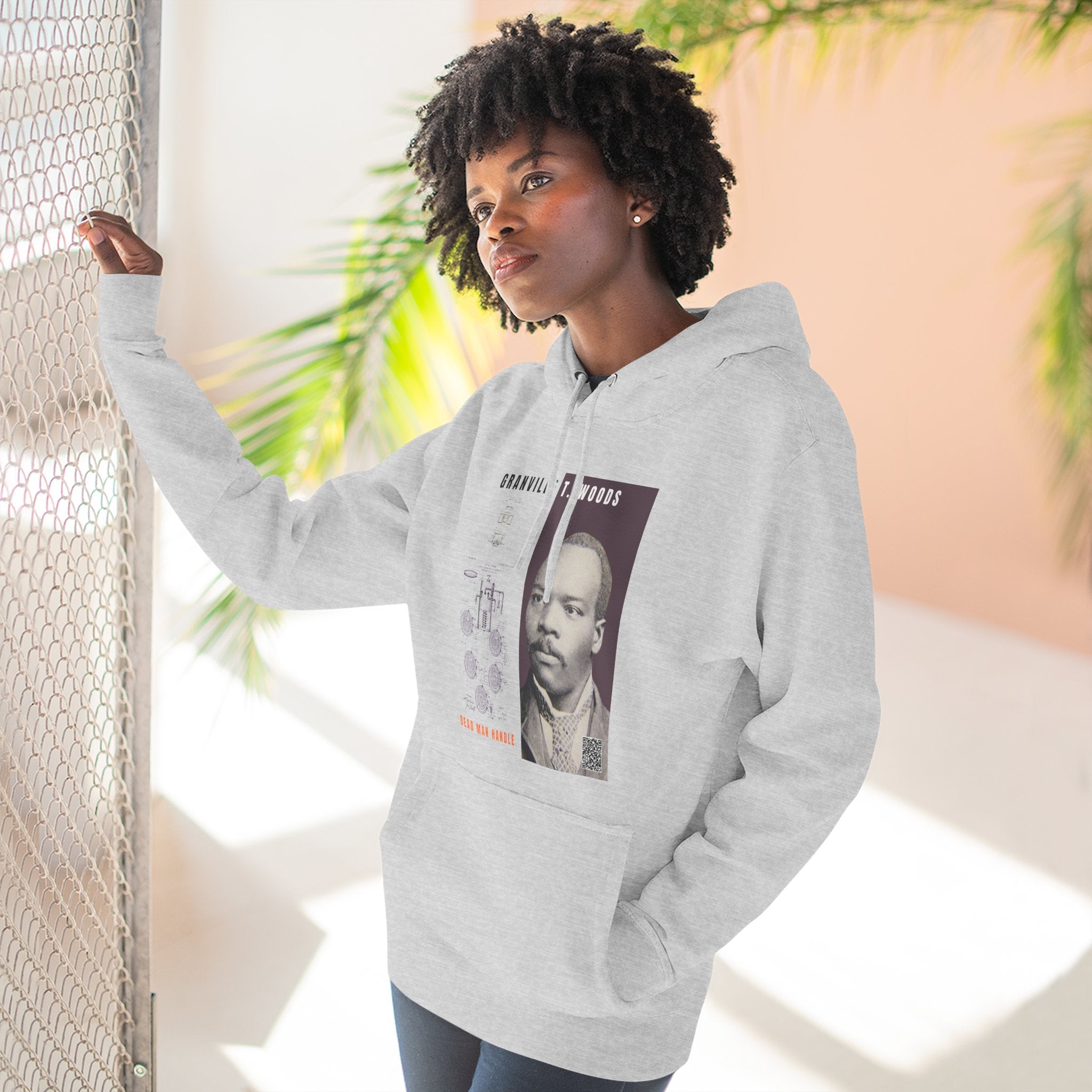 Granville T. Woods, Three-panel Historical Portrait Hoodie