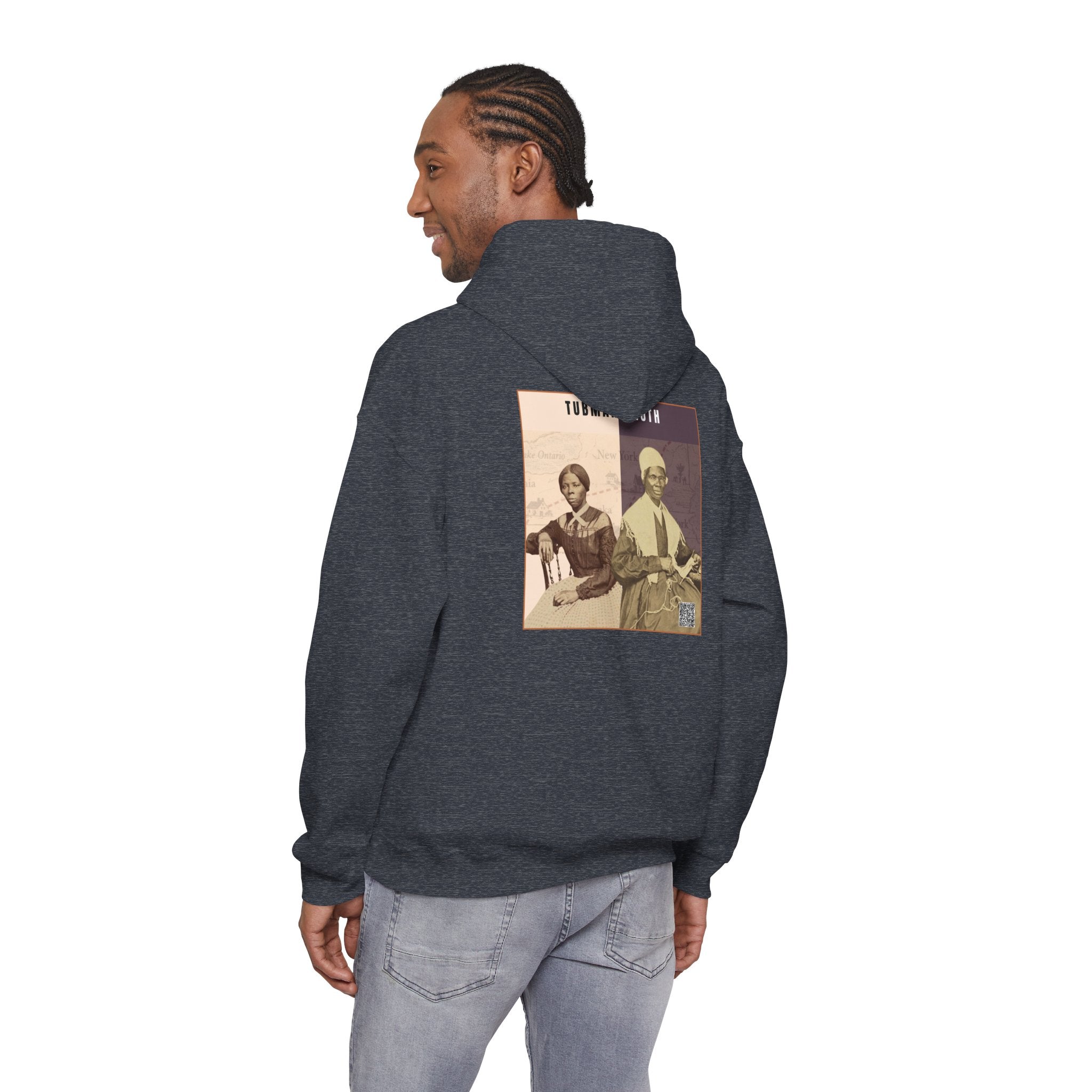 Tubman-Truth, Unisex, Historical Portrait, Heavy Blend™ Hooded Sweatshirt