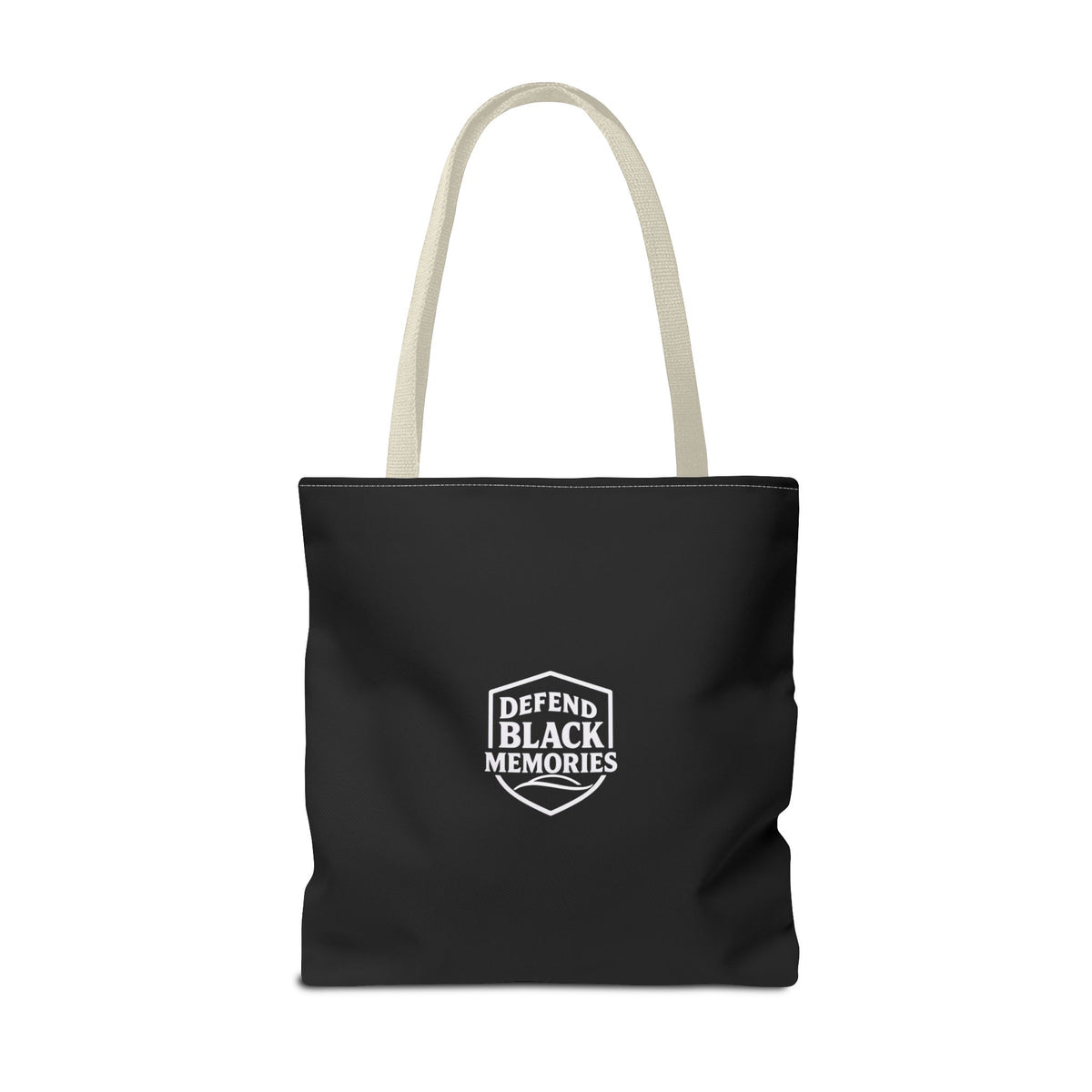 Granville T. Woods Historical Portrait Black Tote Bag (Trans/Brown Block)