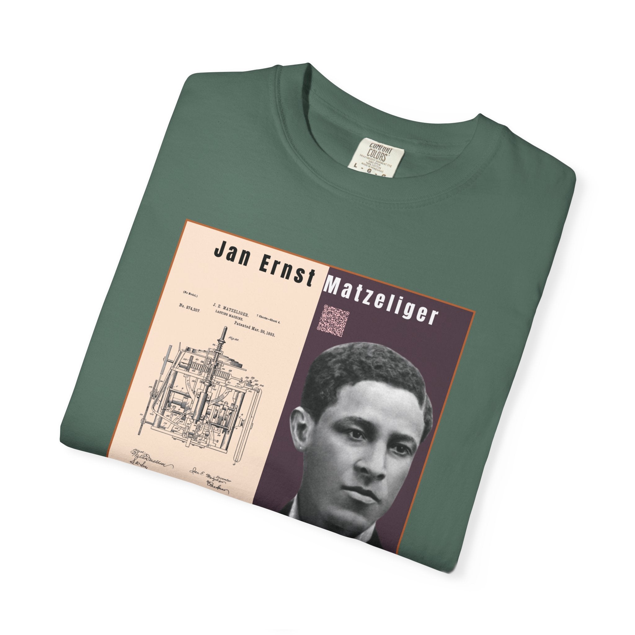 Jan Ernst Matzeliger Portrait T-Shirt – Historical Inventor Graphic Tee (City Champs)