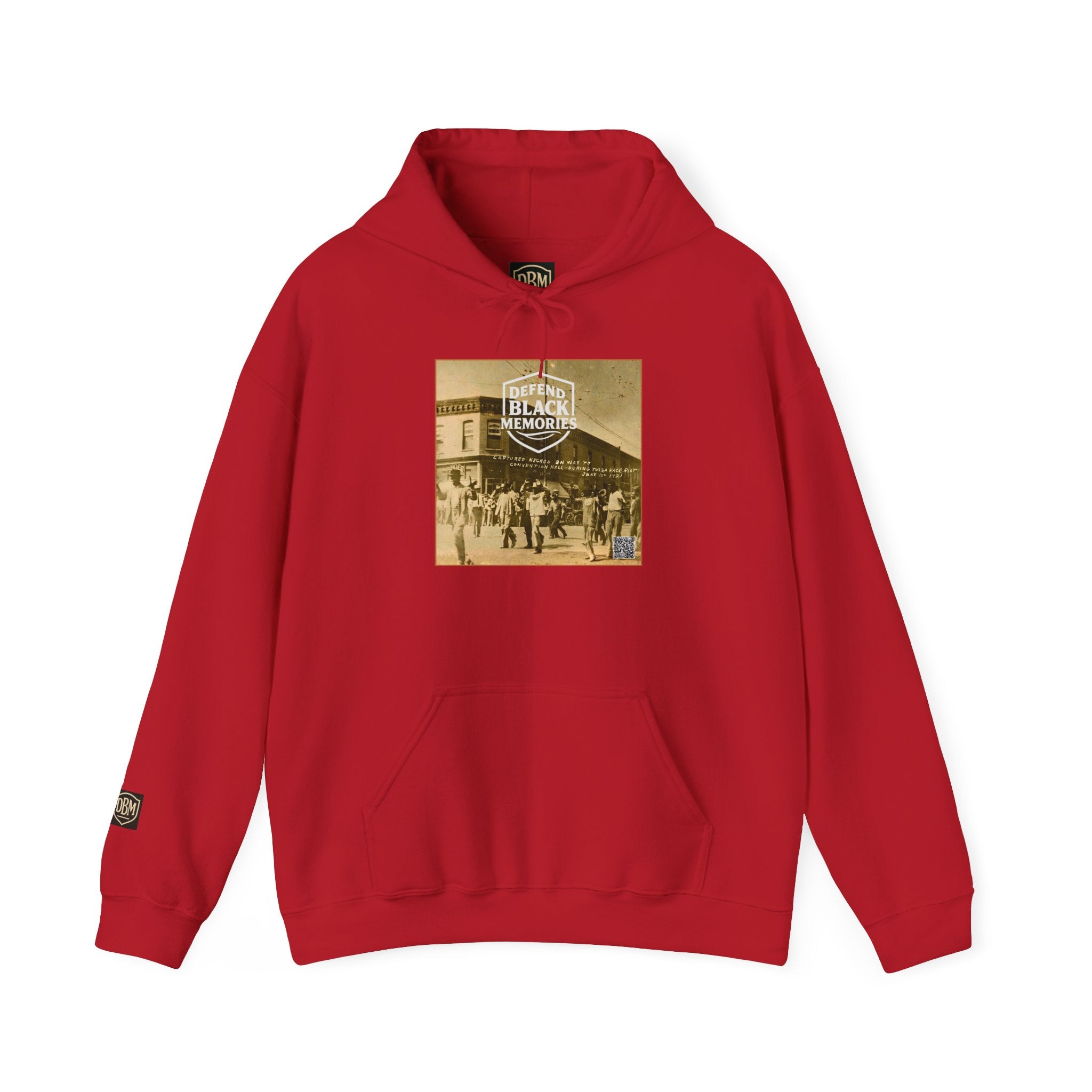 Defend Black Memories:Tulsa Race Massacre Hoodie — Vintage Photo Social Justice Pullover