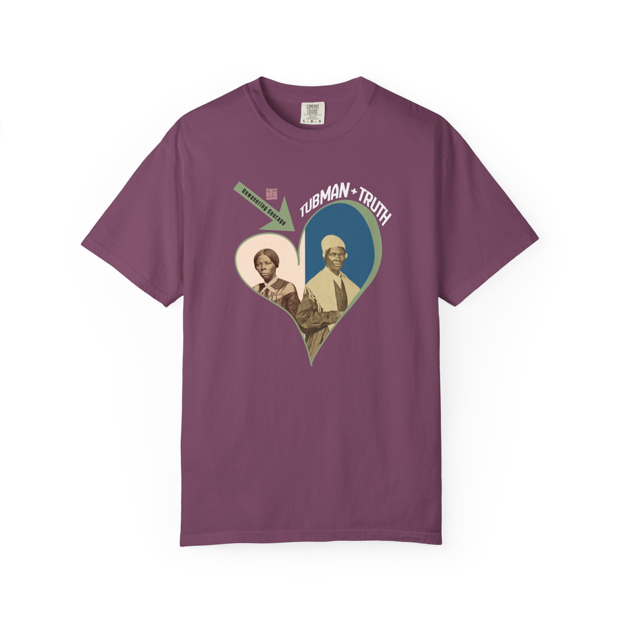 Harriet Tubman & Sojourner Truth, Heart Courage Inspirational Historical Women T‑Shirt