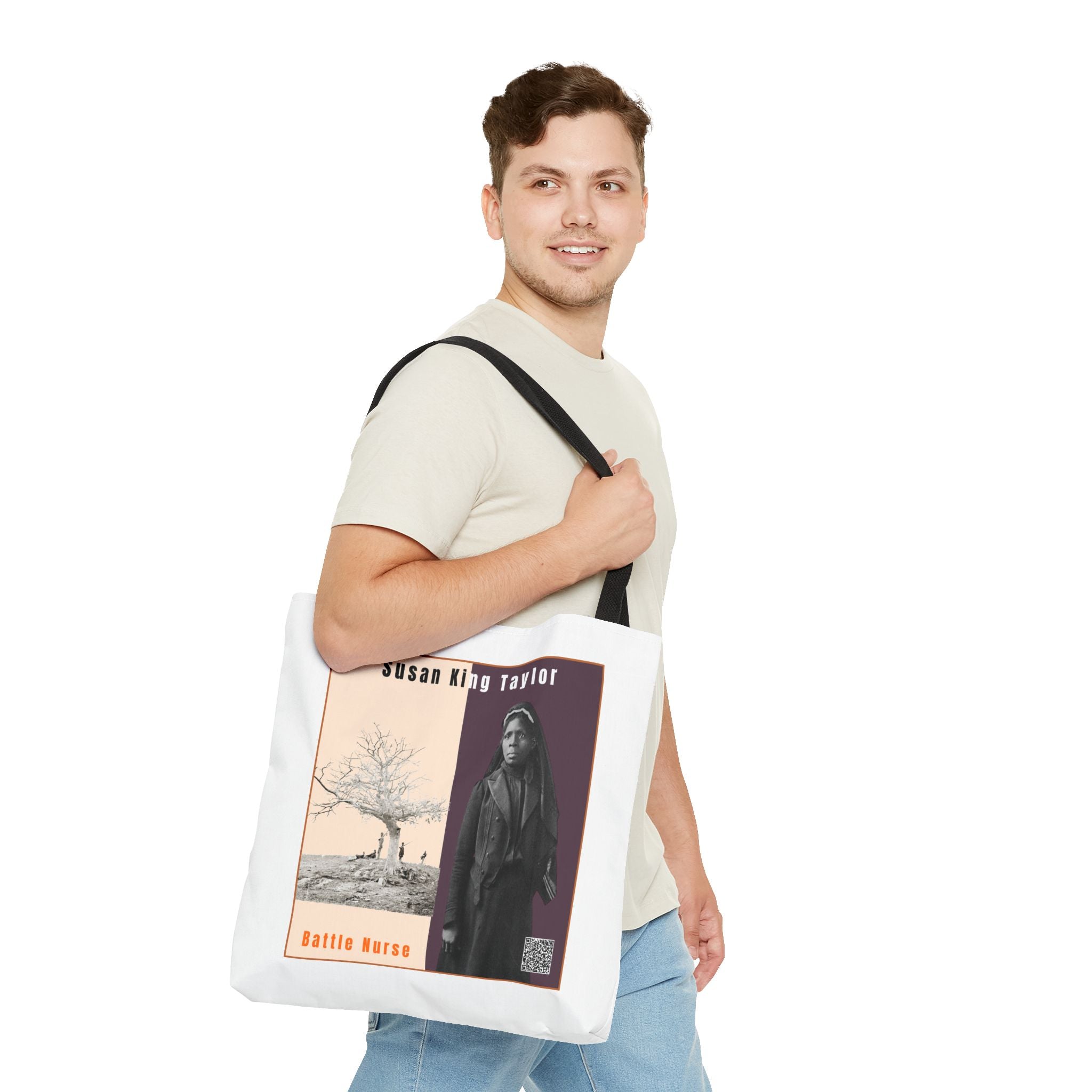 Susan King Taylor Tote Bag (White)