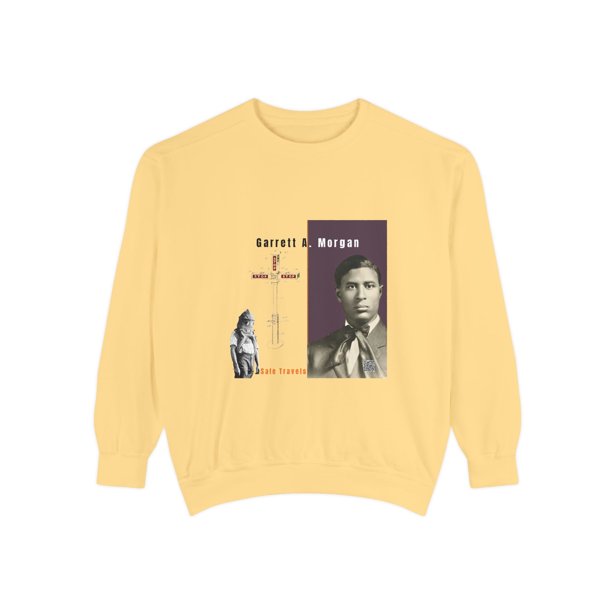 Garrett A. Morgan, Unisex, Garment-Dyed Sweatshirt