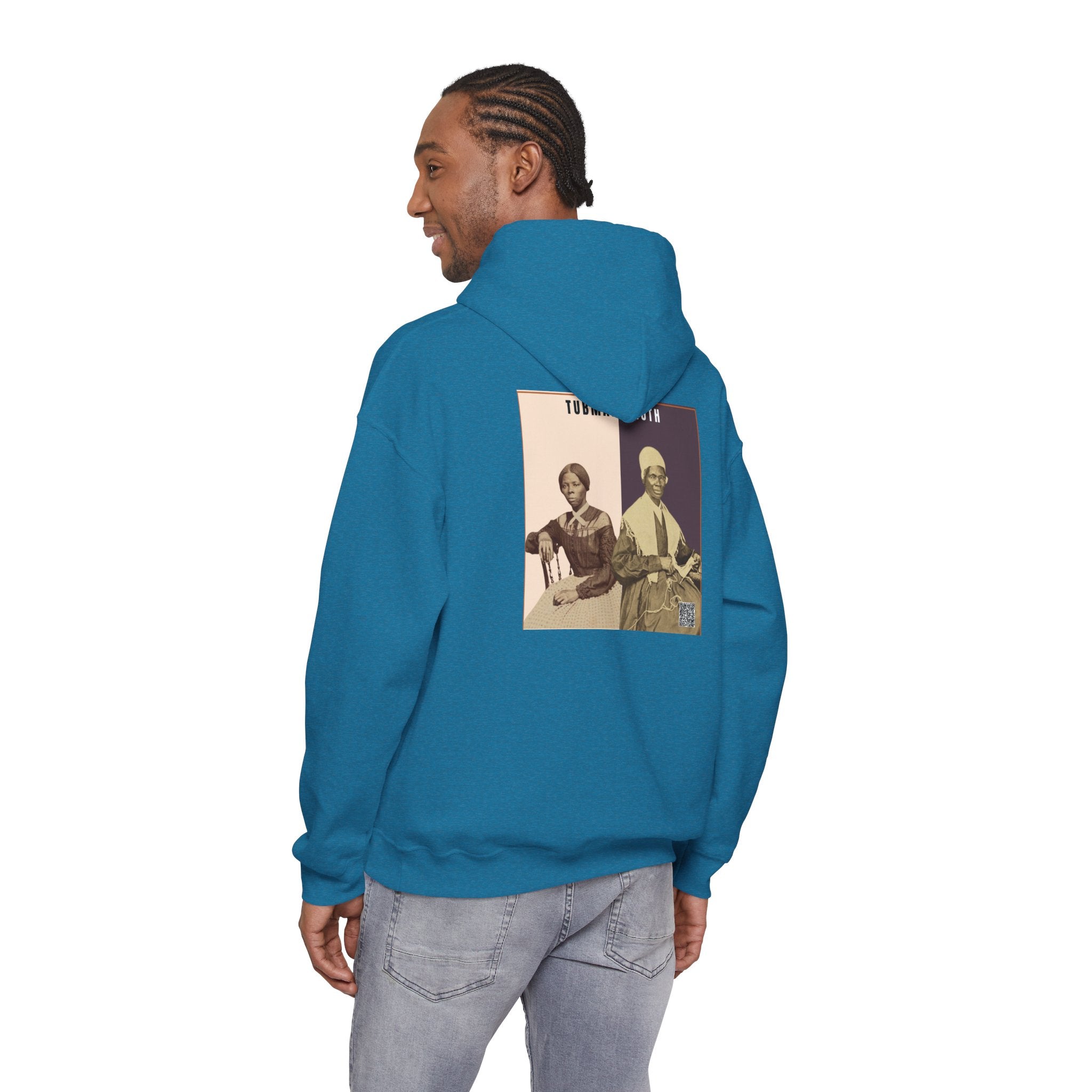 Tubman-Truth, Unisex, Historical Portrait, Heavy Blend™ Hooded Sweatshirt