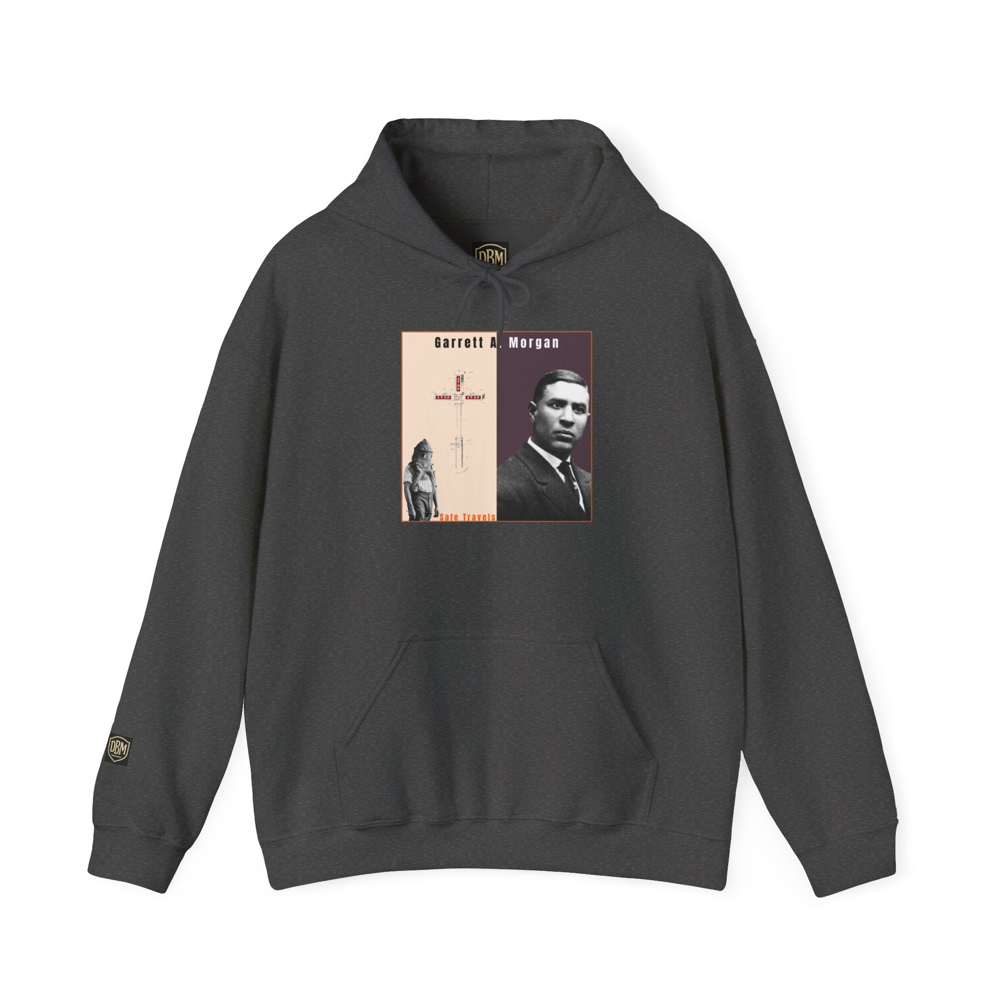 Defend Black Memories: Garrett A. Morgan Tribute Hoodie Big Back Logo Graphic Sweatshirt