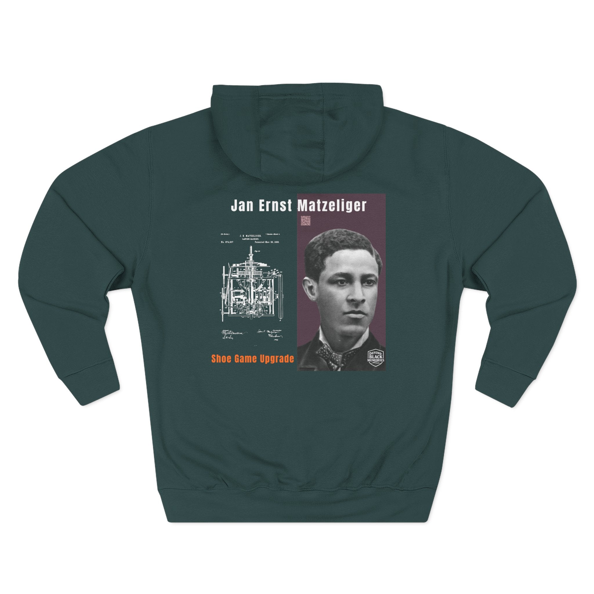 Jan E. Matzeliger Three-Panel Historic Portrait Hoodie (City Champs)
