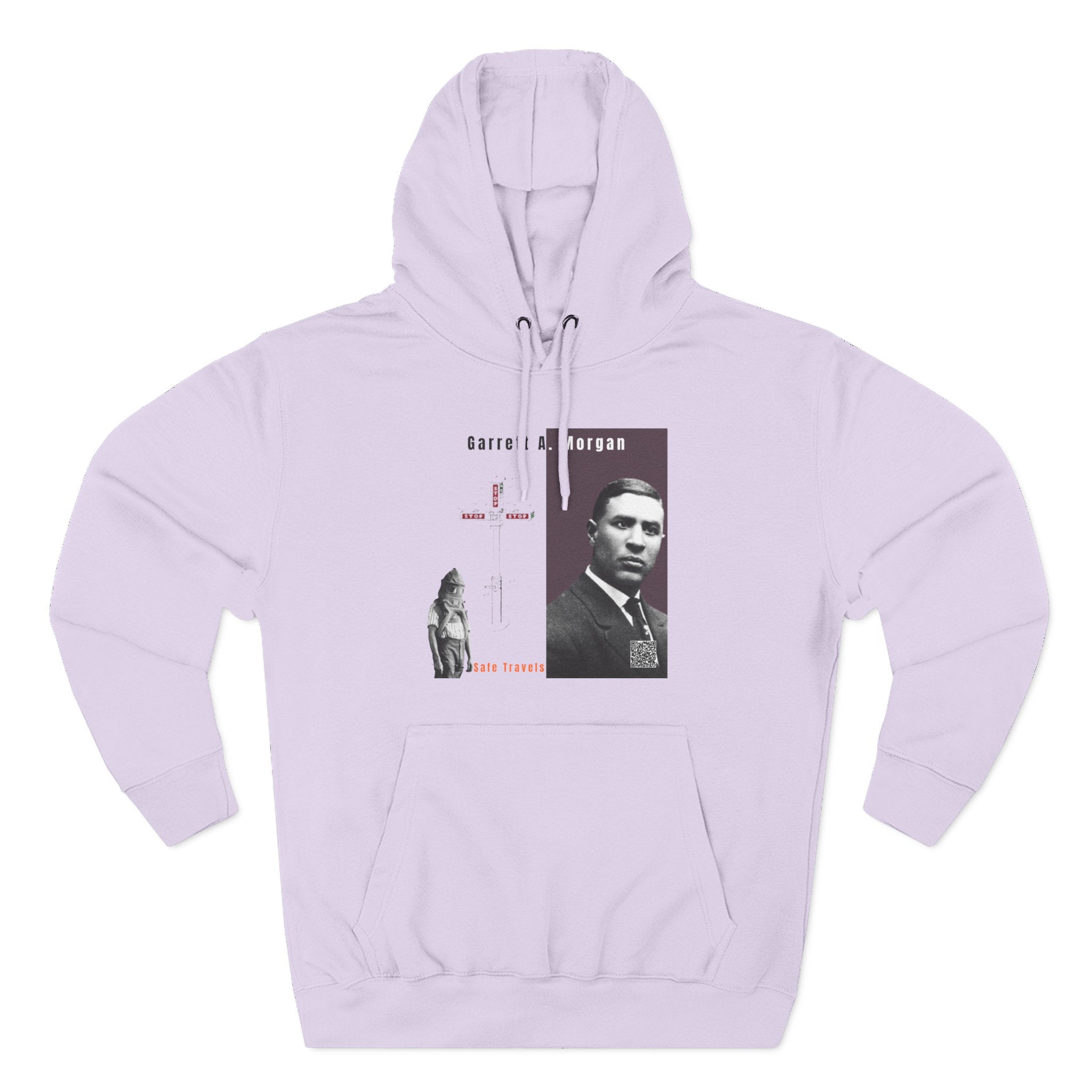 Defend Black Memories: Garrett A. Morgan Three-Panel Historic Black Portrait Hoodie