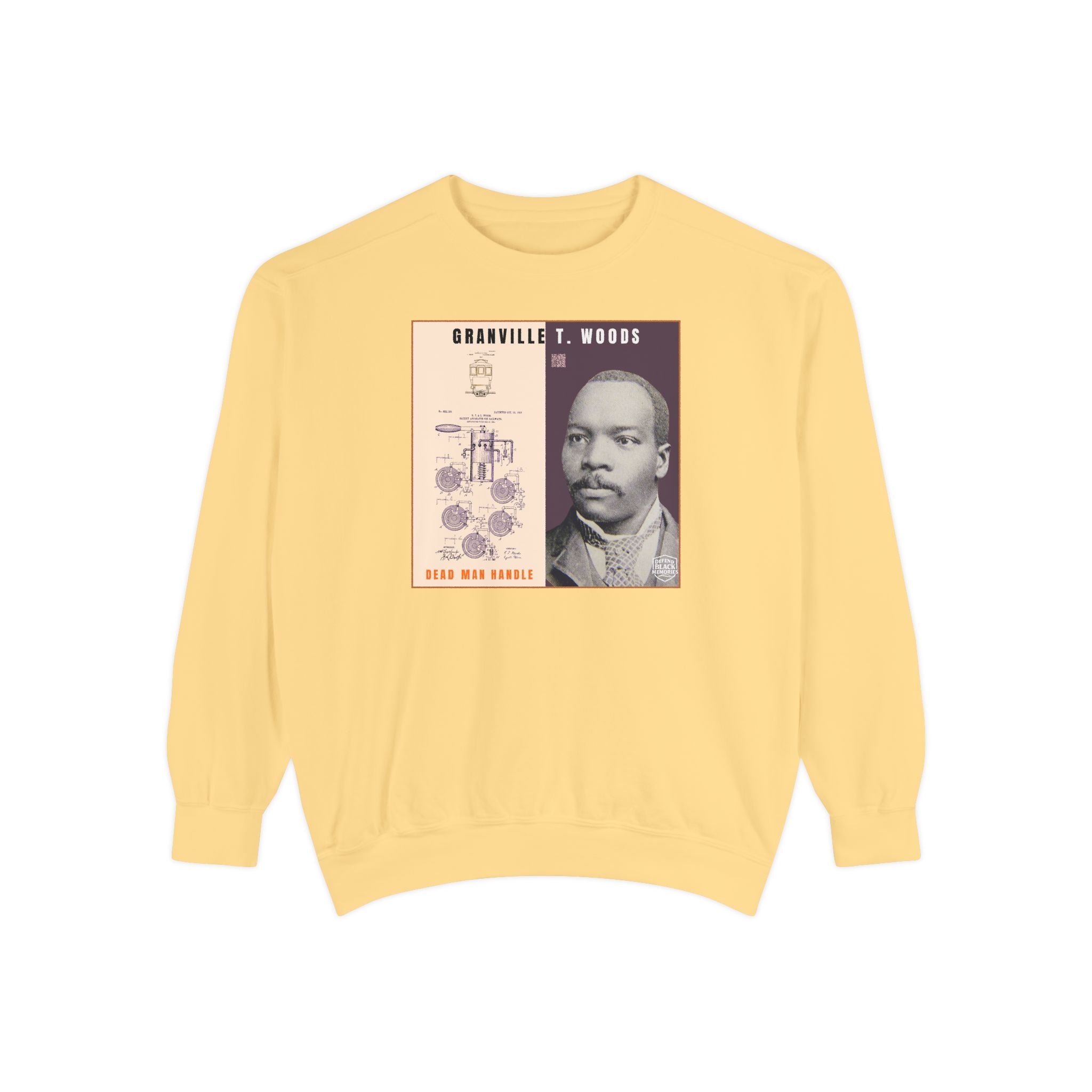 Granville T. Woods, Unisex, Historical Portrait Crewneck Sweatshirt (City Champs)