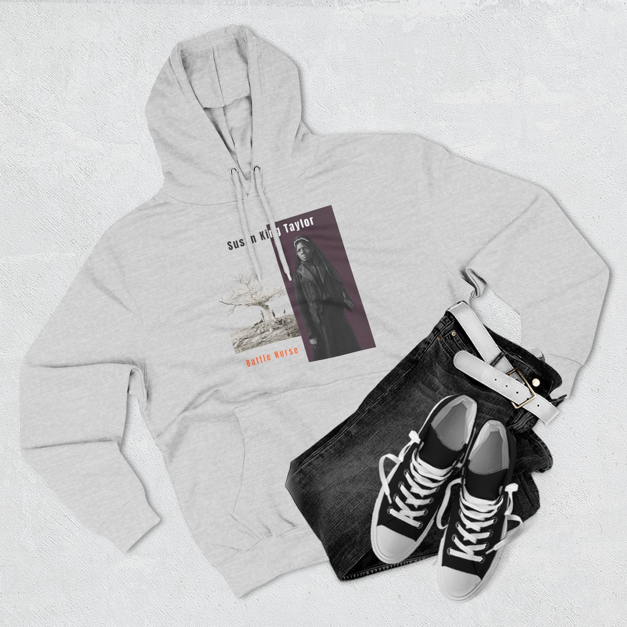 Susan King Taylor, Three-panel Historical Portrait Hoodie