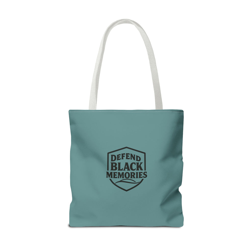 Tubman-Truth Brooch Graphic Tote Bag (Dark Teal)
