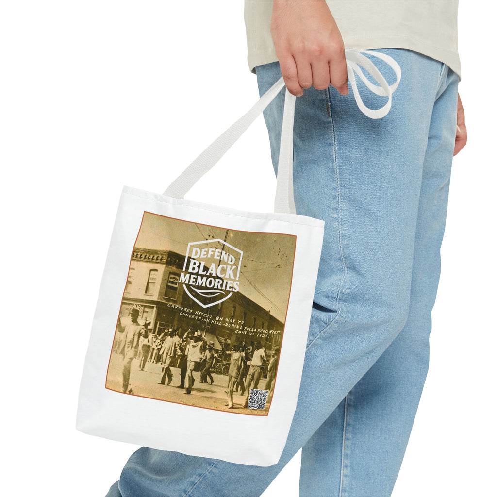 Defend Black Memories:Tulsa Massacre Historical Photo AOP Tote Bag