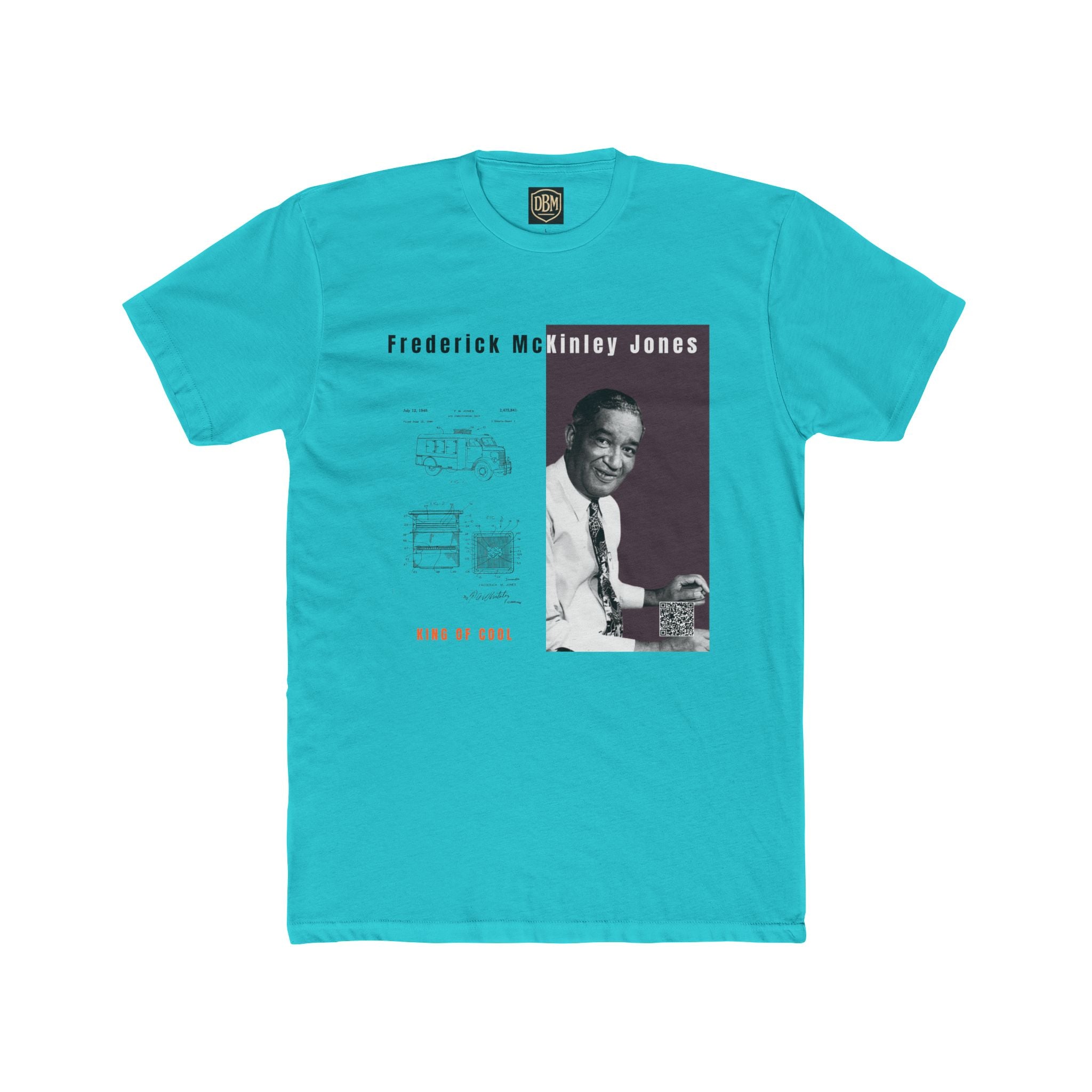 Frederick McKinley Jones, Unisex, Historical Portrait T-Shirt