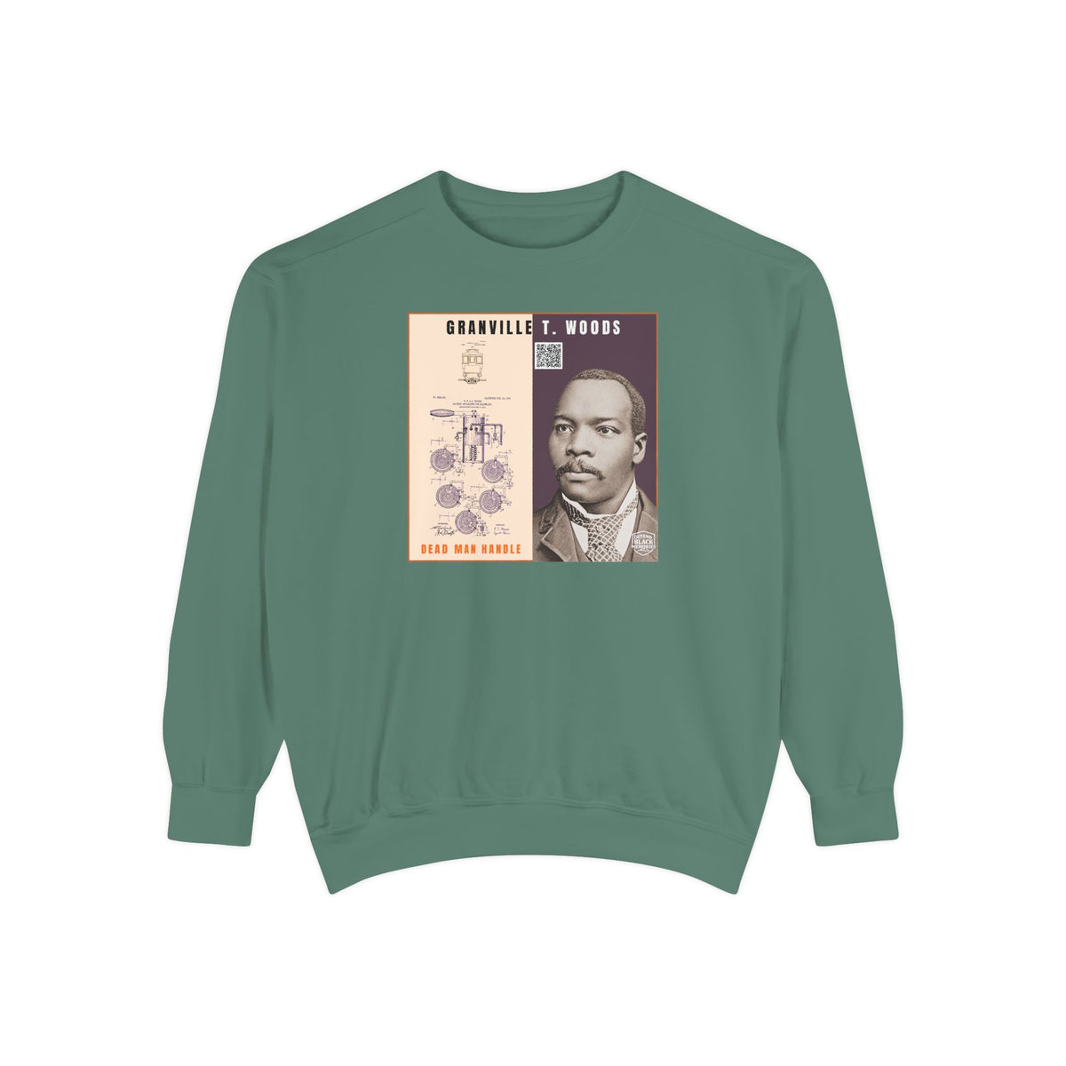 Granville T. Woods, Unisex, Historical Portrait Crewneck Sweatshirt (City Champs)