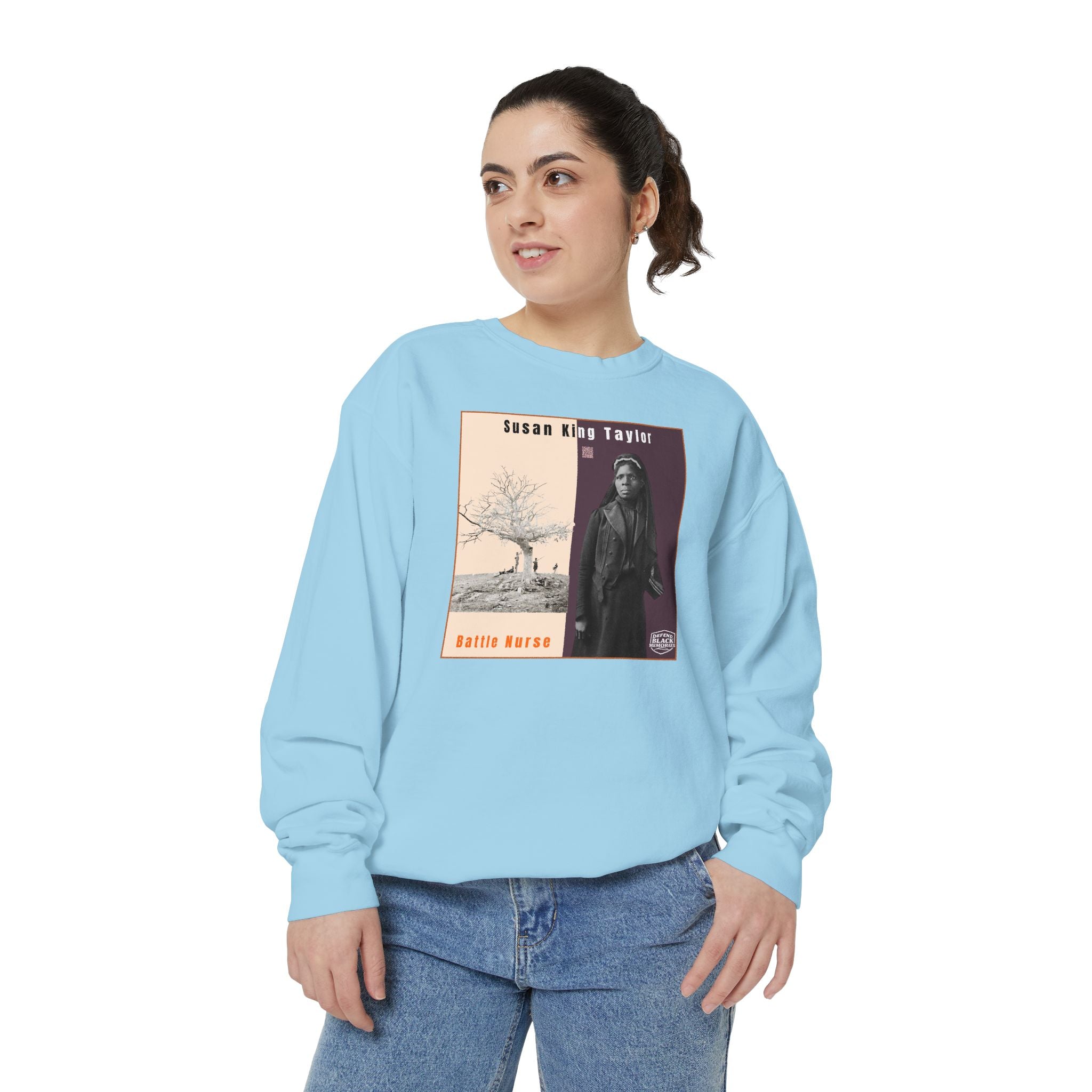 Susie King Taylor: Unisex Garment-Dyed Sweatshirt (City Champs)