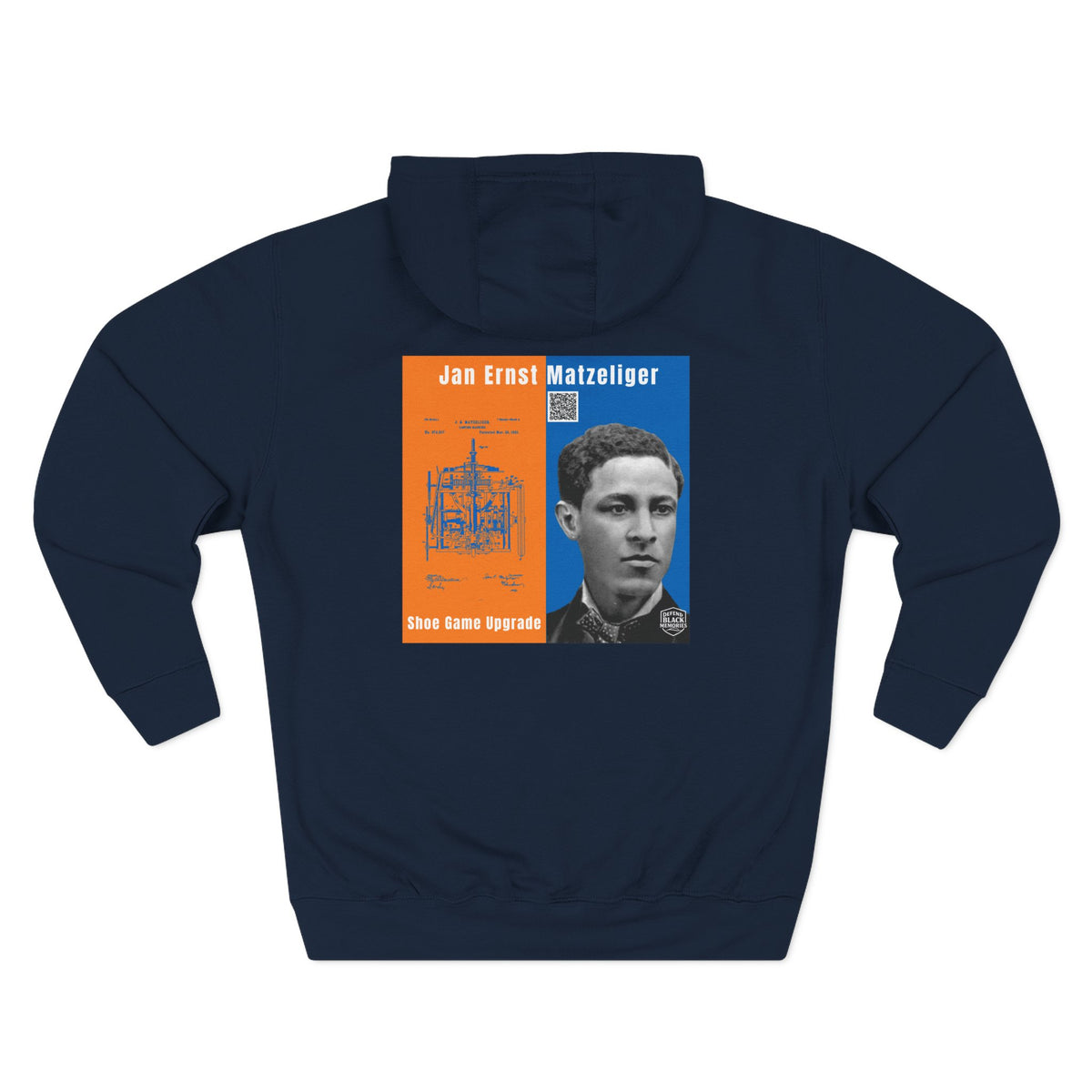 Jan E. Matzeliger Three-Panel Historic Portrait Hoodie (City Champs)