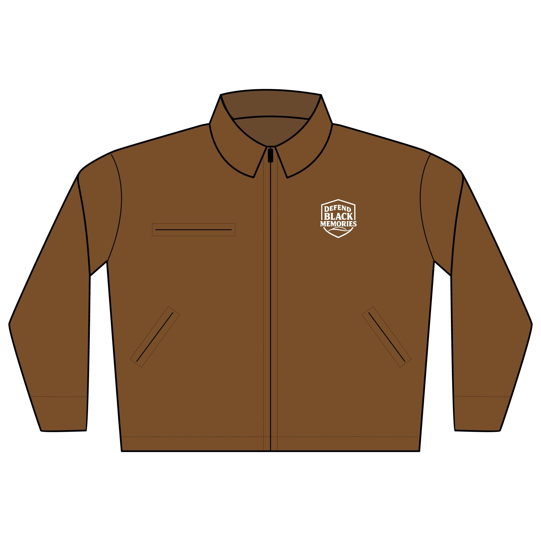 Embroidered Logo Work Jacket