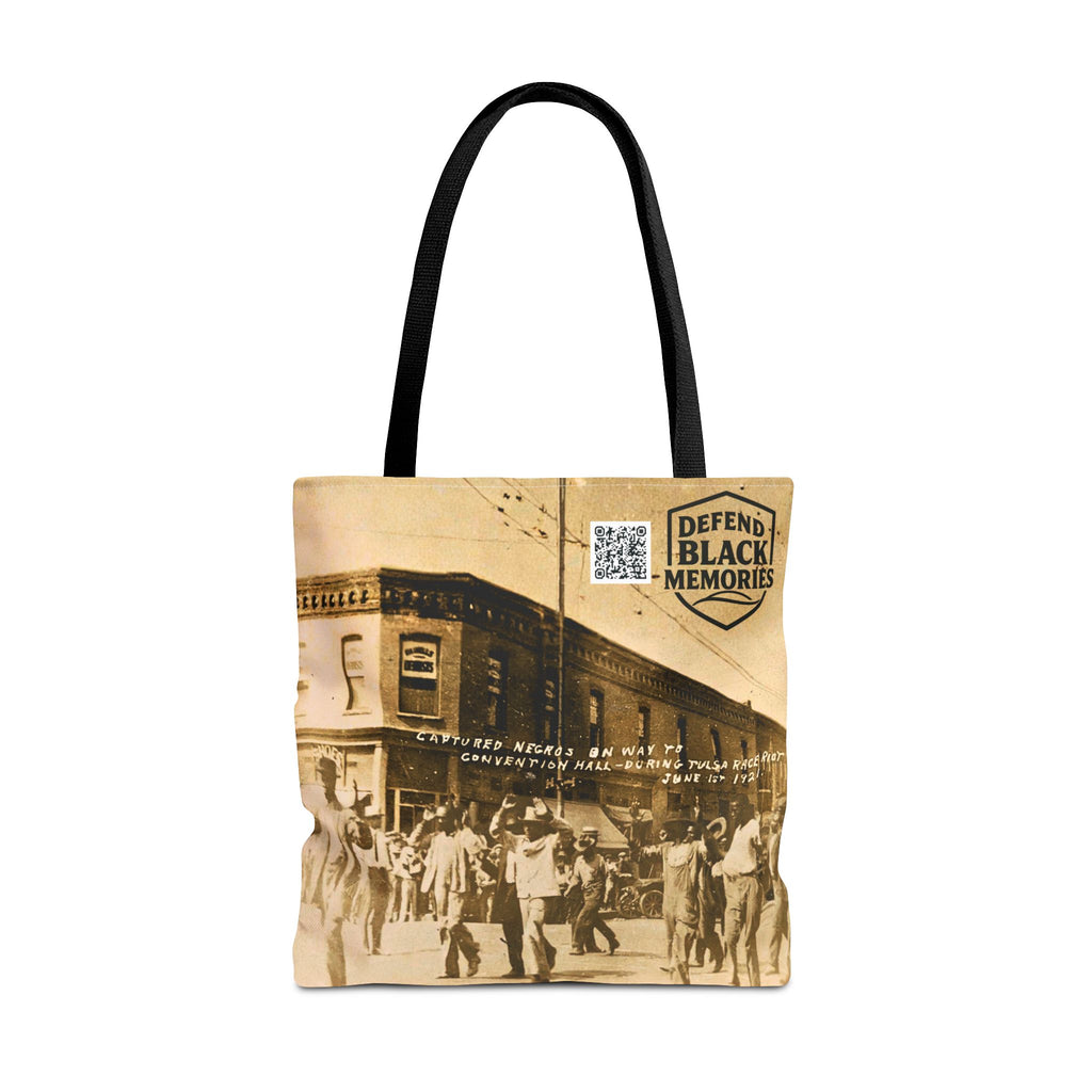 Tulsa Massacre "Hands Up" Tote Bag (Light Brown)
