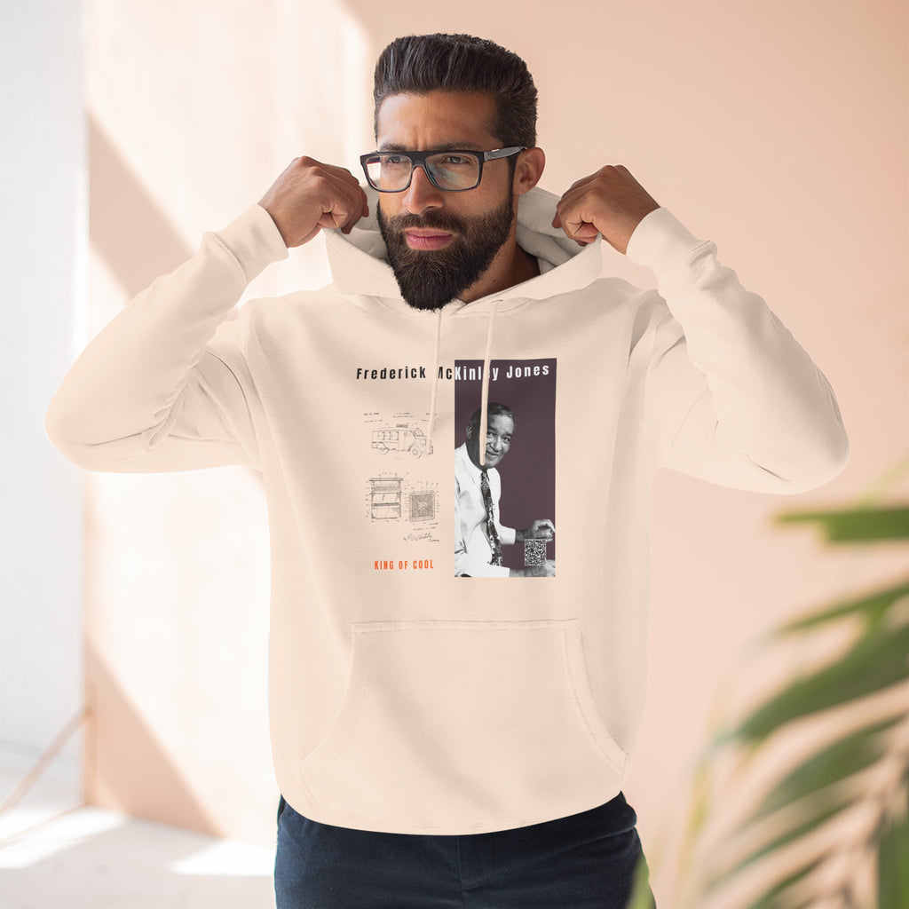 Frederick McKinley Jones, Unisex, Three-panel Historical Portrait Hoodie
