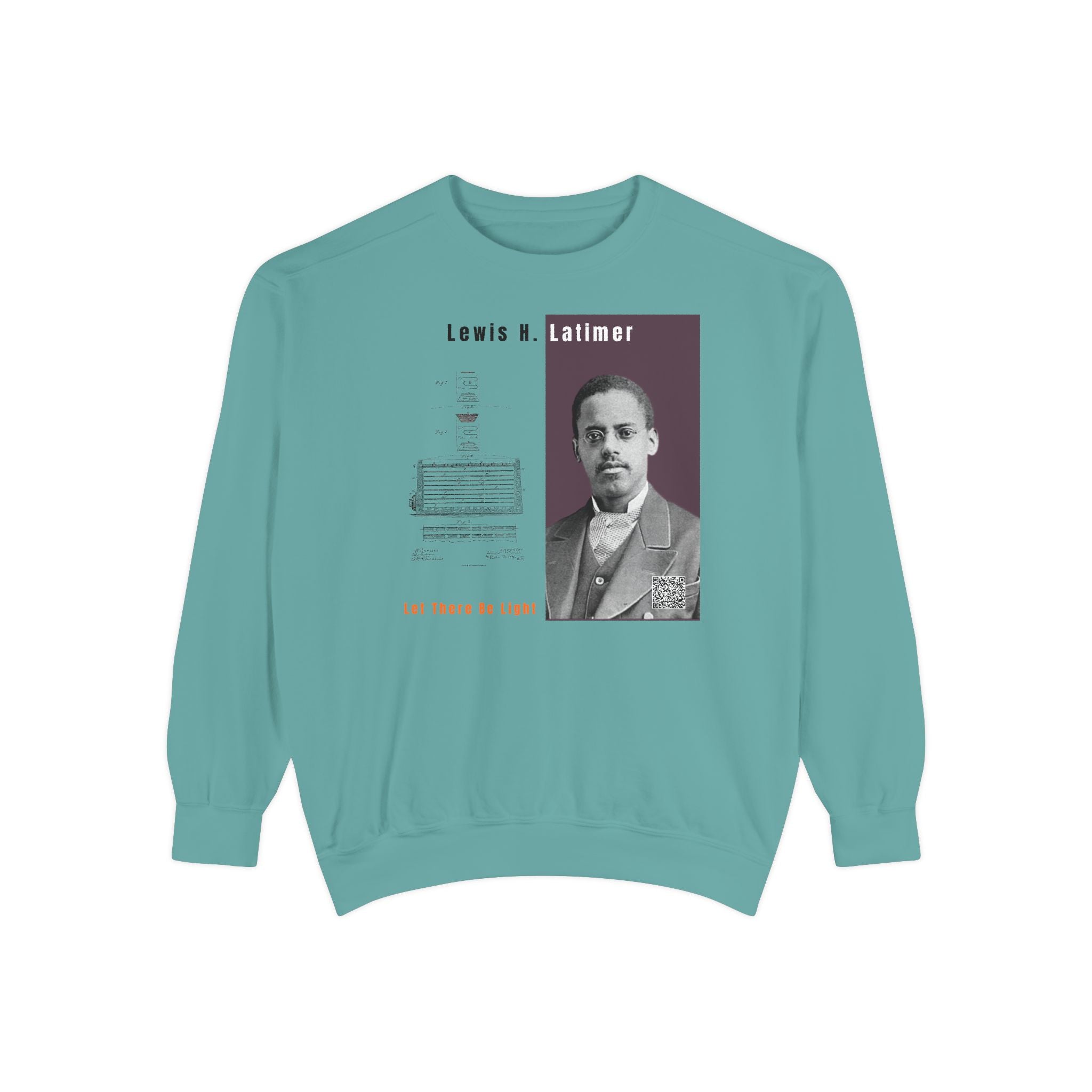 Defend Black Memories: Lewis Latimer Unisex Garment-Dyed Sweatshirt