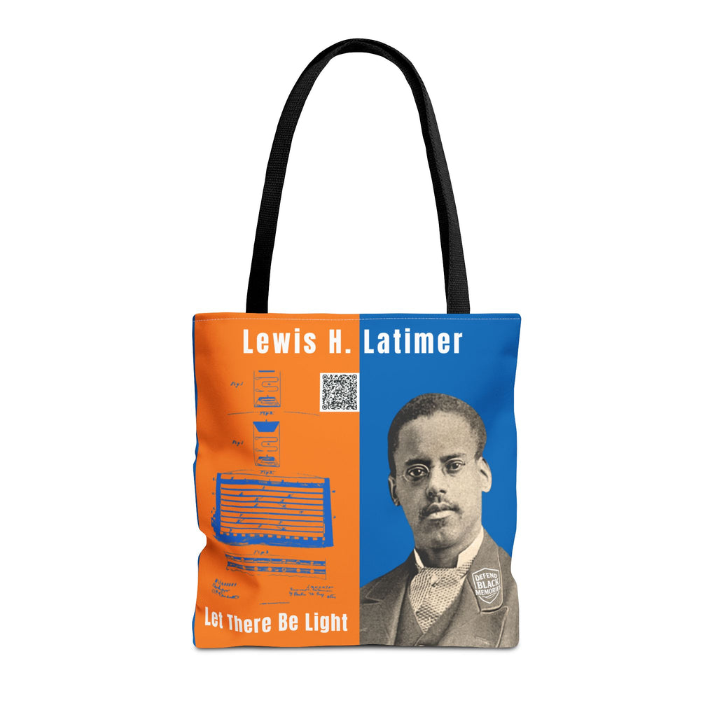 Lewis H. Latimer, Historical Portrait Tote Bag (Double Side City Champs Blue)
