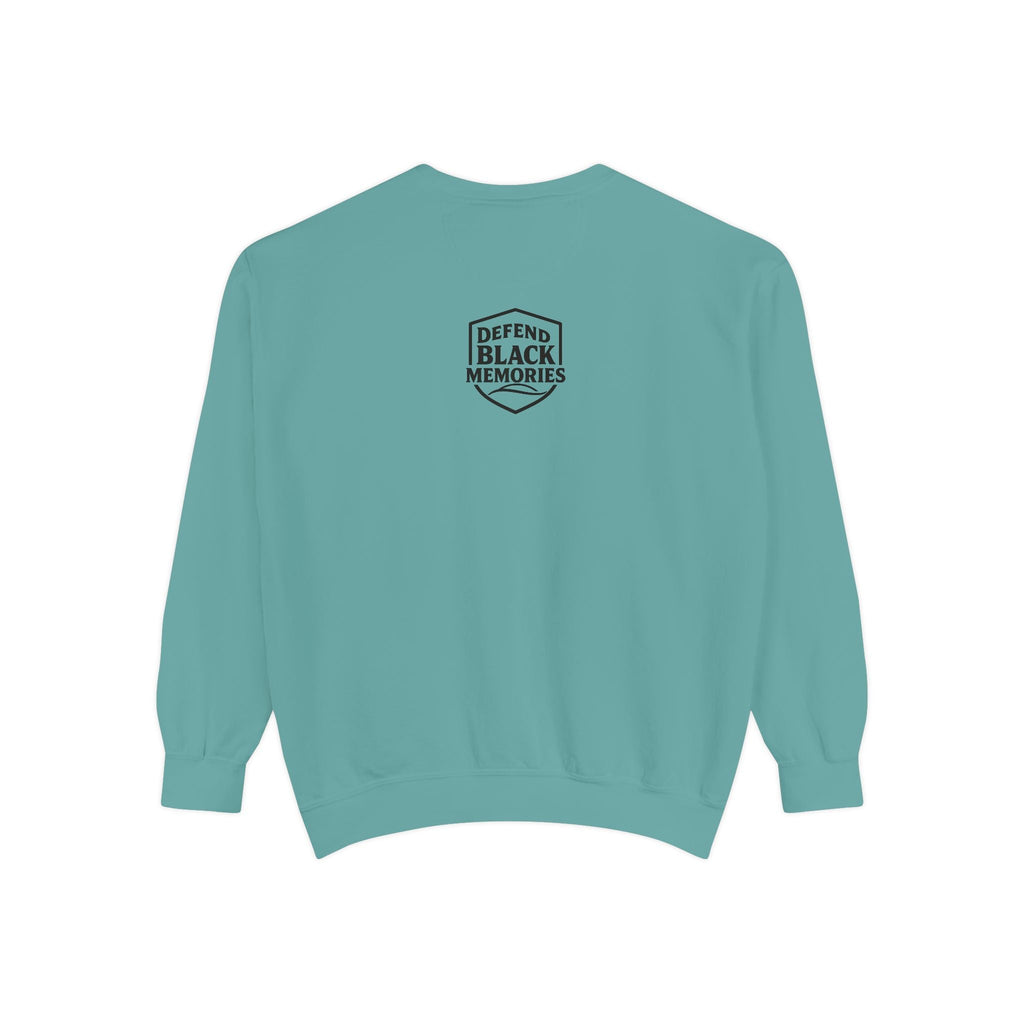 Defend Black Memories: Lewis Latimer Unisex Garment-Dyed Sweatshirt
